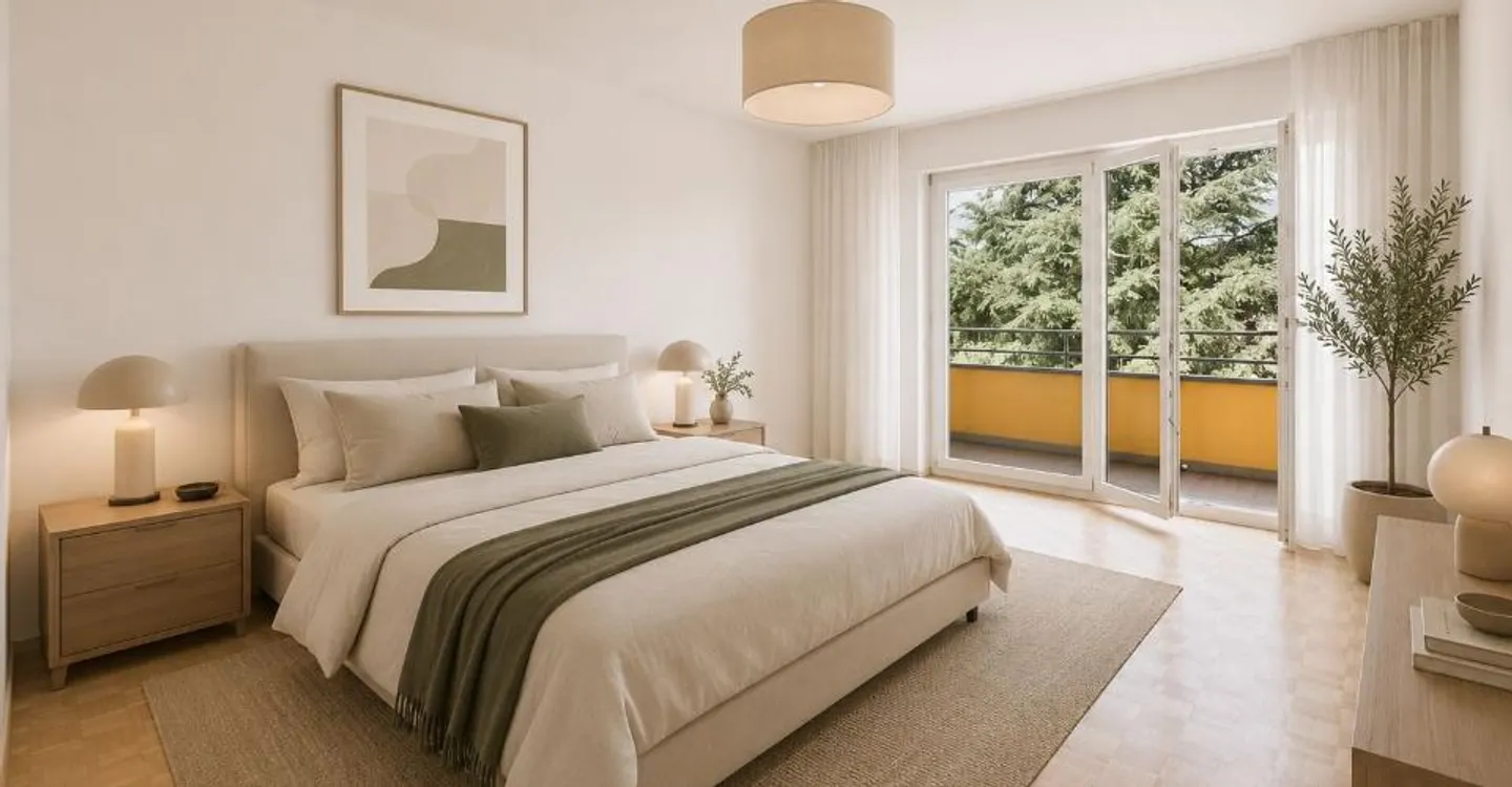 Viganello: großzügige 3.5 Zimmer mit großem Balkon, 2 Parkplätze und zentraler Lage (Haupt- oder Zweitwohnsitz) - Foto 8 von 11