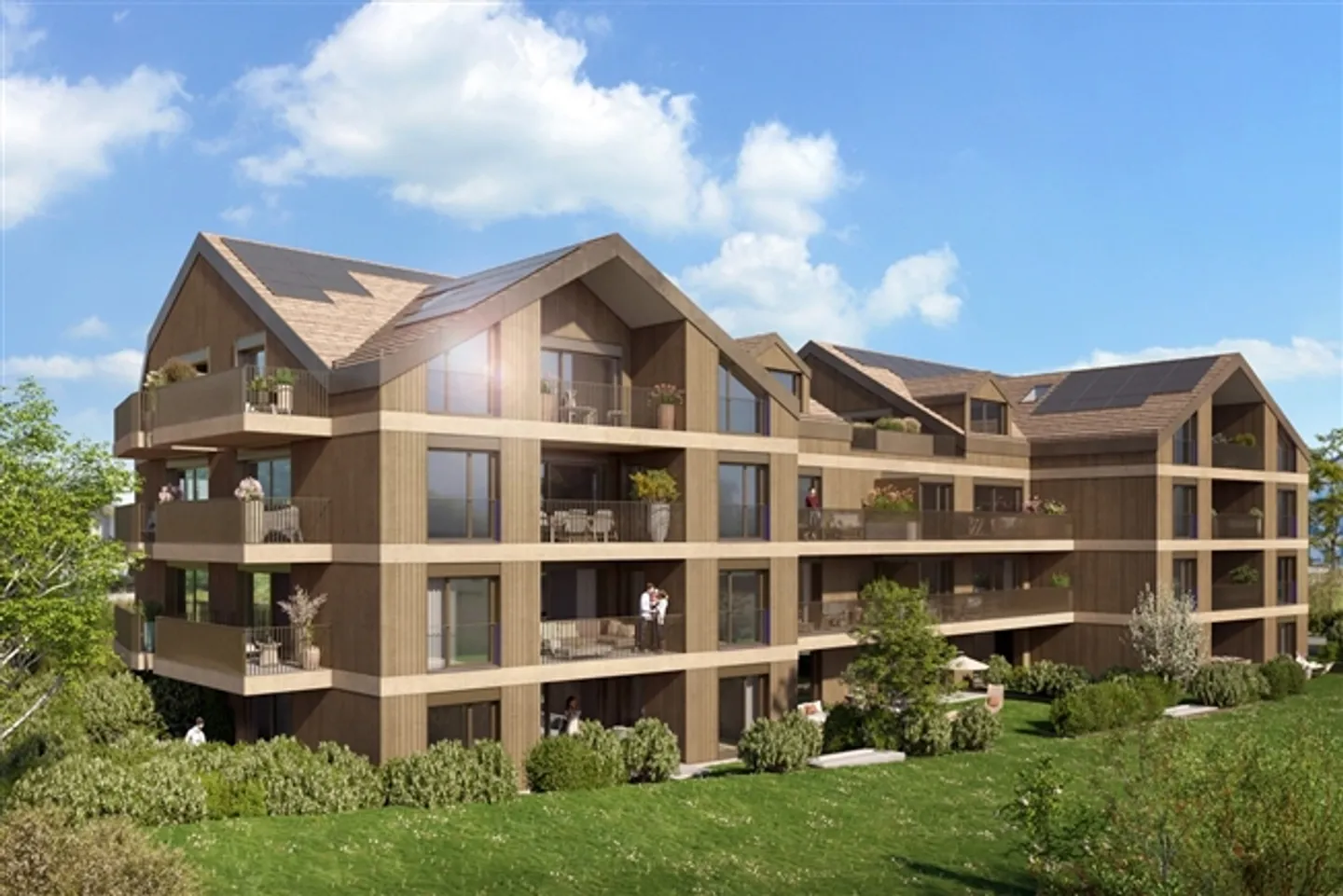 FOR SALE OFF-PLAN APARTMENT 2.5 PIECES (61 M2 PSA) ON THE 1ST FLOOR - Photo 1 of 11