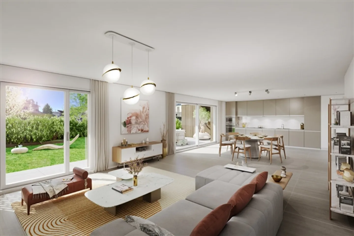 FOR SALE OFF-PLAN APARTMENT 2.5 PIECES (61 M2 PSA) ON THE 1ST FLOOR - Photo 2 of 11