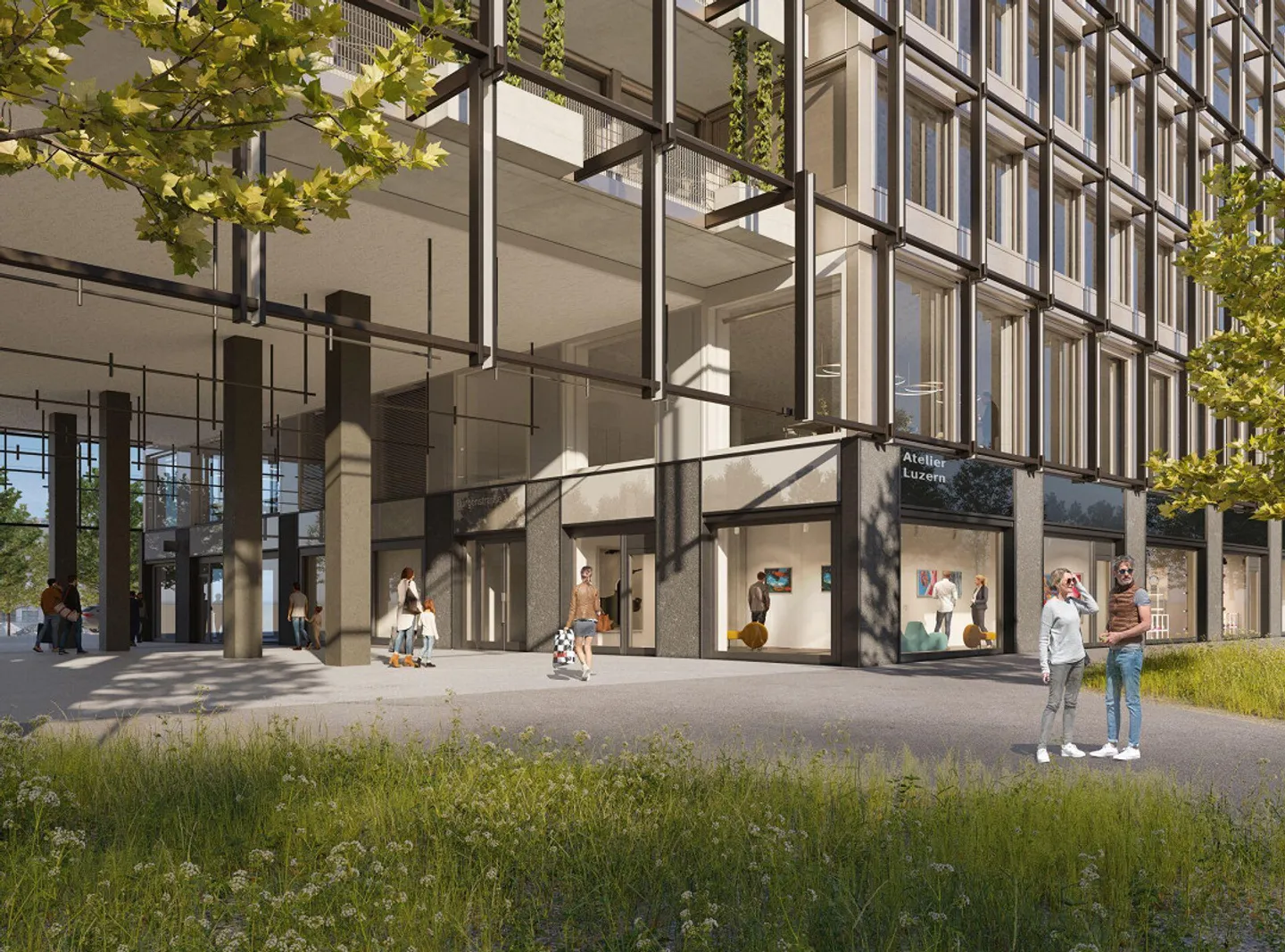 Zentrale Büroräumlichkeiten in Luzern - Foto 1 von 5