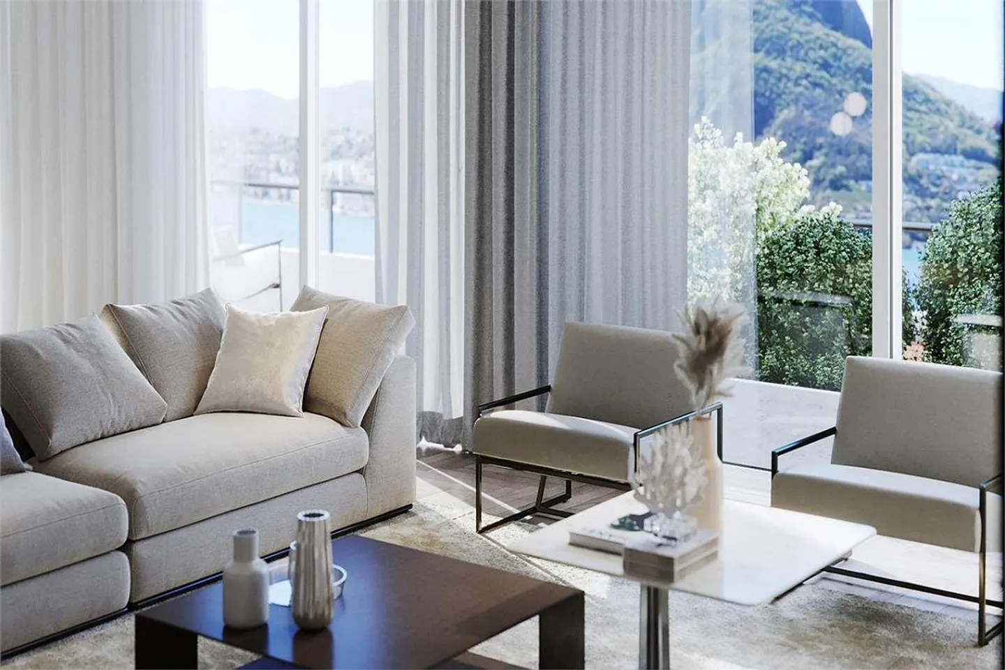 Penthouse duplex de prestige avec vue sur le lac - Photo 5 sur 8