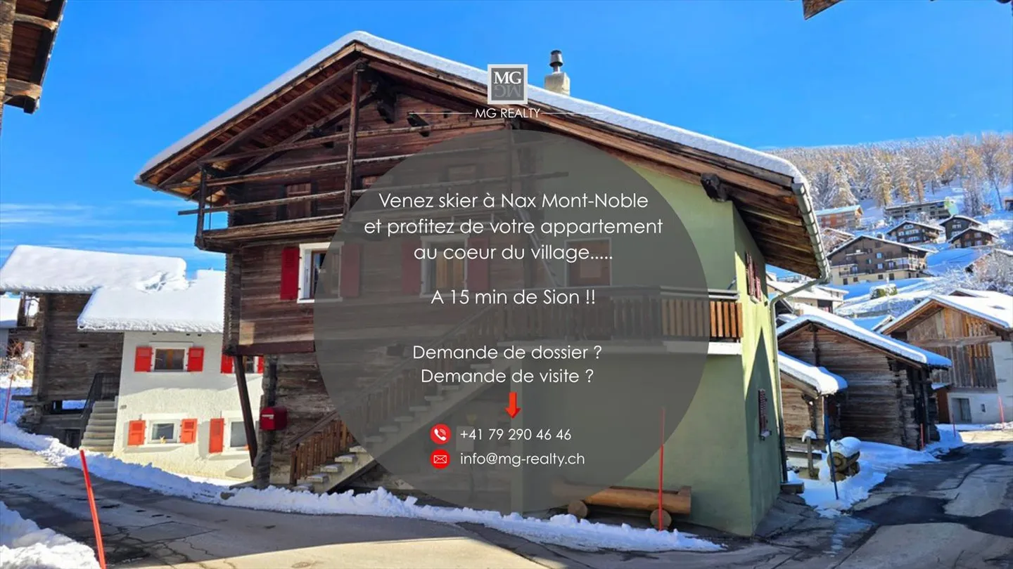 Nax, Valais, splendide appartement de 3,5 pièces au coeur du village - Photo 10 sur 10