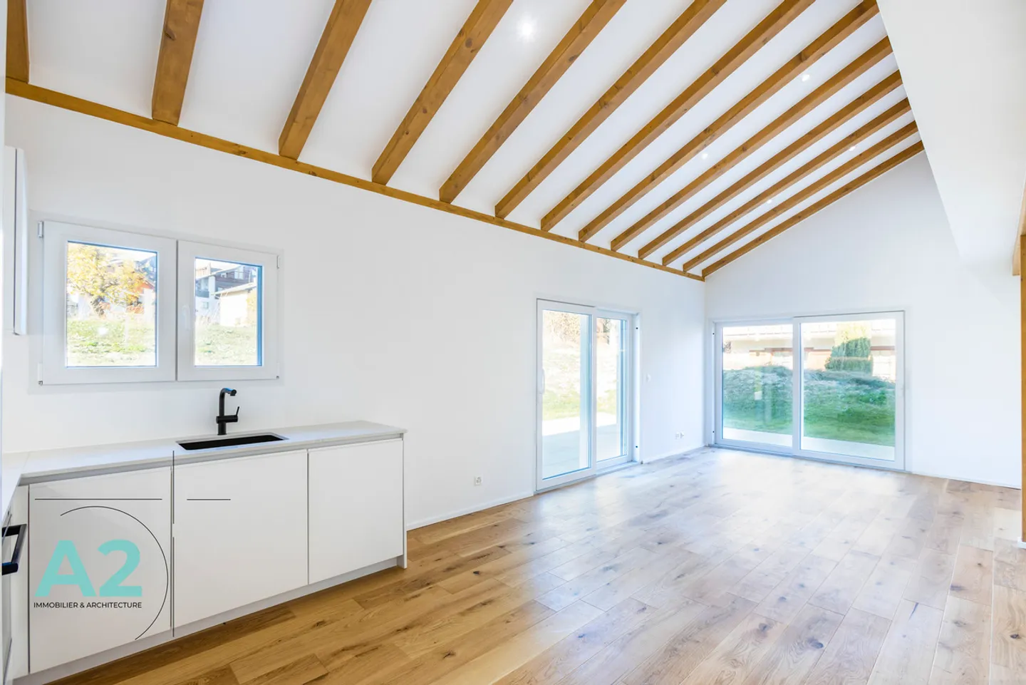 Nouvel appartement de 3,5 pièces, orienté nord-est avec jardin - Photo 1 sur 10