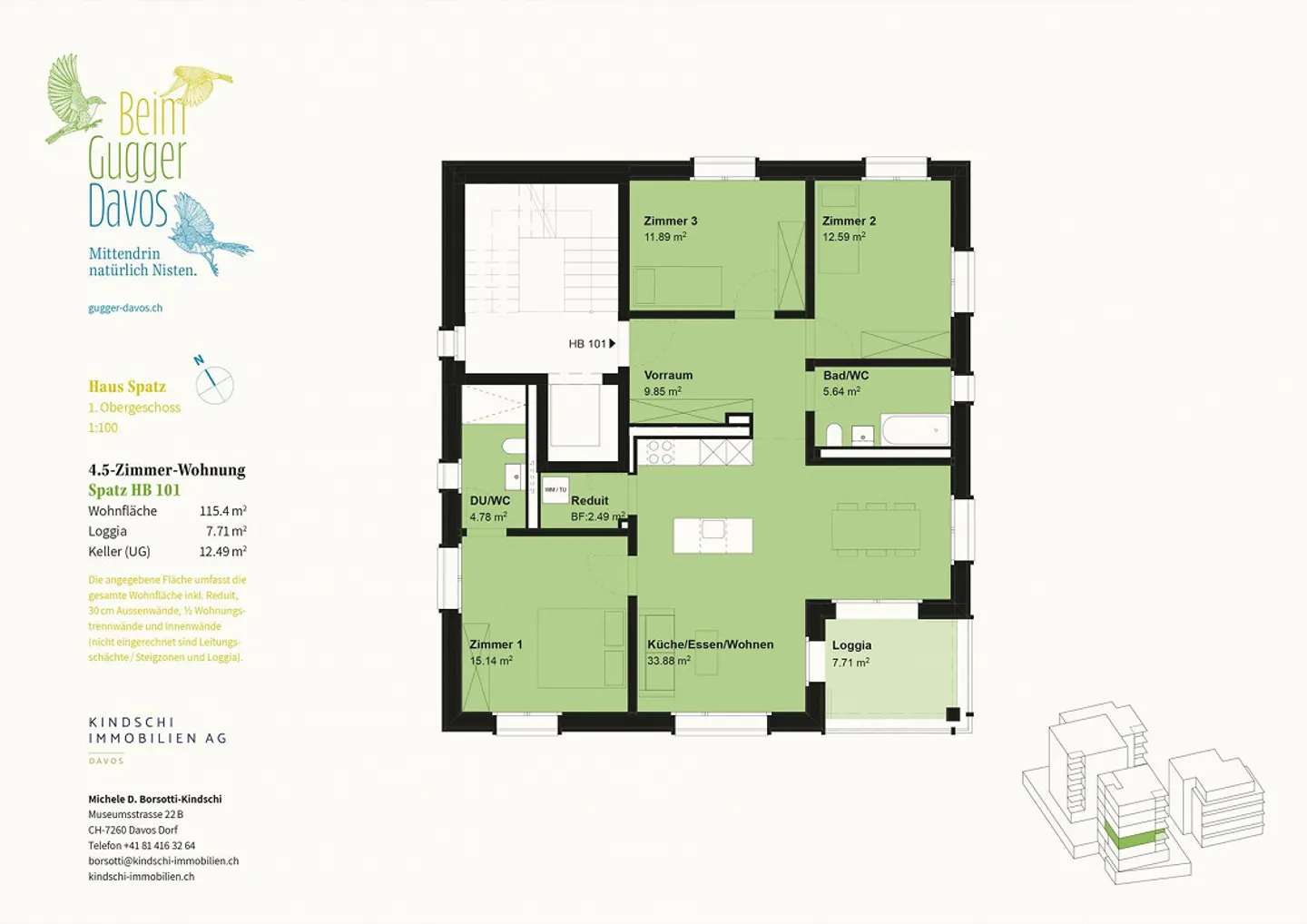 Charmante Wohnung mit Loggia - Foto 4 von 4