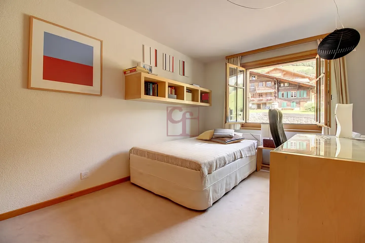 Château-d'Oex - Helle 4,5-Zimmer-Wohnung mit Balkon - Foto 9 von 11