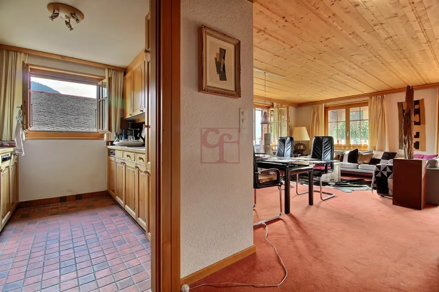 Château-d'Oex - Helle 4,5-Zimmer-Wohnung mit Balkon - Foto 4 von 11