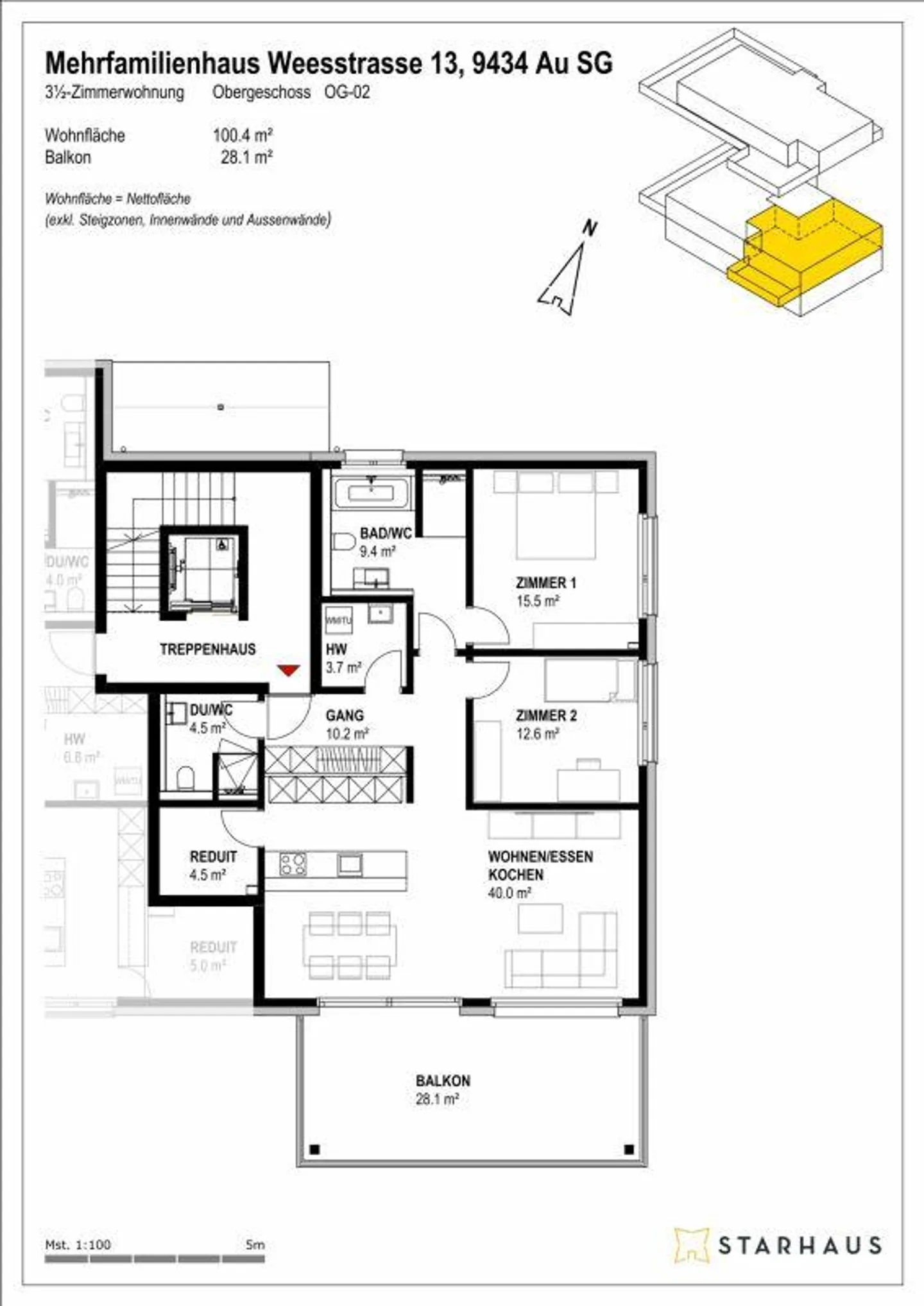 Appartement 3.5 pièces, 1er étage - dernière opportunité! - Photo 6 sur 8
