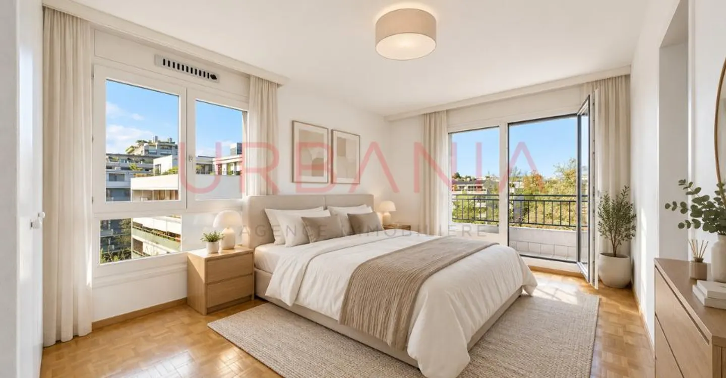 Superbo appartamento luminoso di 6 stanze con ascensore privato e balconi - Foto 4 di 11