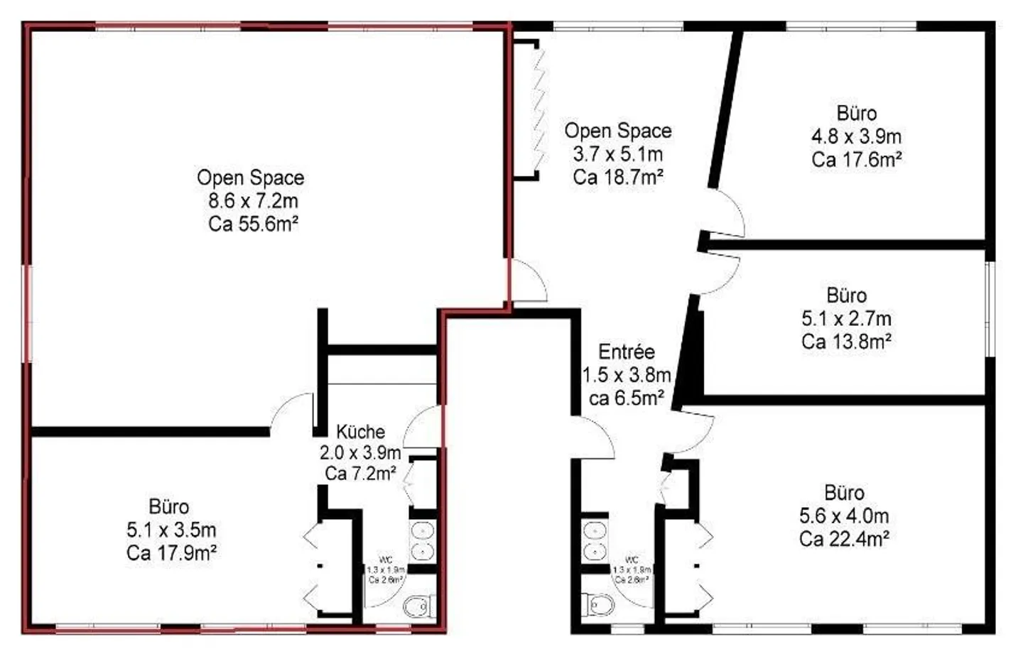 Votre bien commercial de plus de 84m2 au centre de Horw ! - Photo 2 sur 5