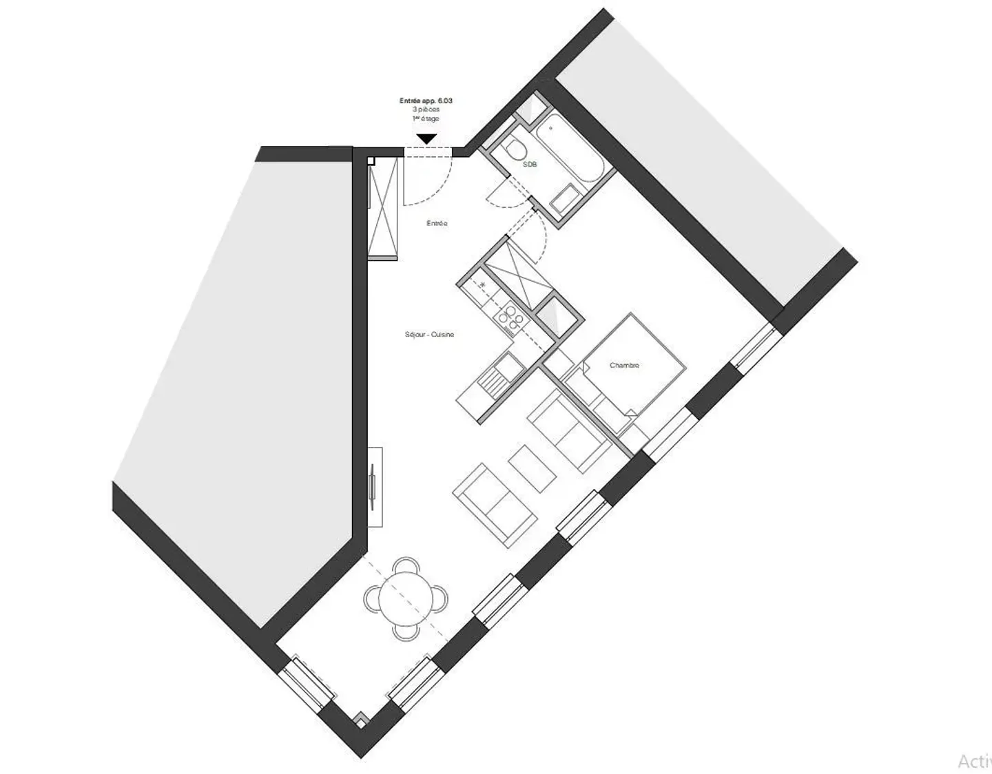 3-Zimmer-Wohnung - Foto 5 von 6