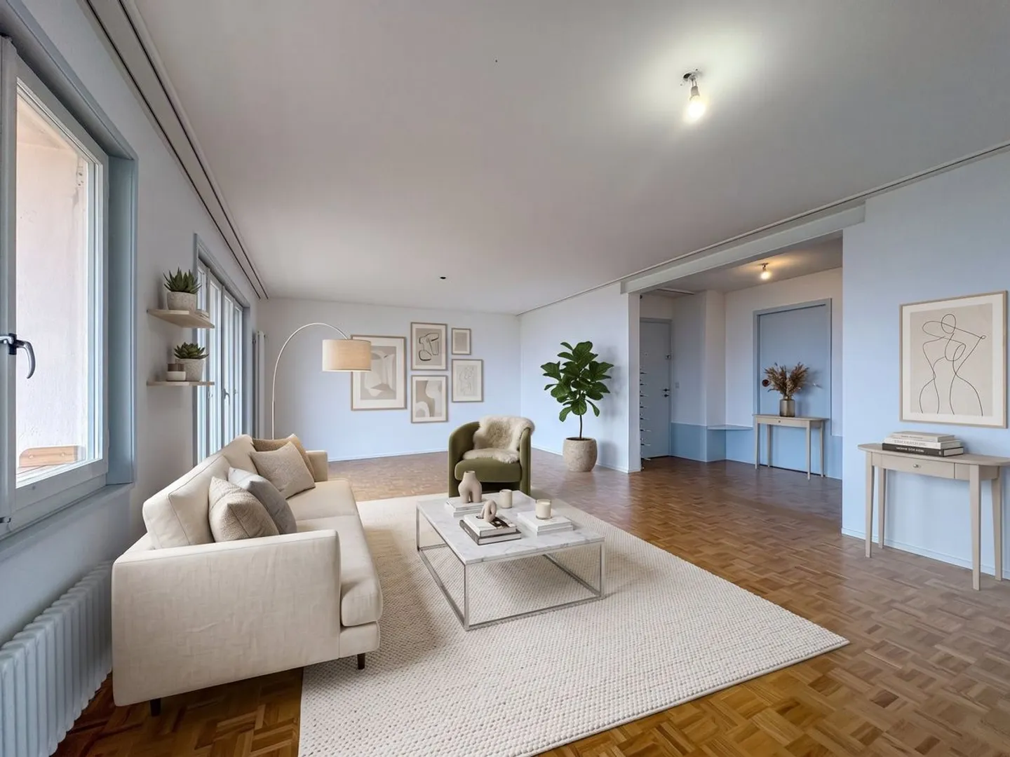 Magnifico appartamento di 3,5 locali di circa 90m2 recentemente ristrutturato a Chexbres - Foto 2 di 13
