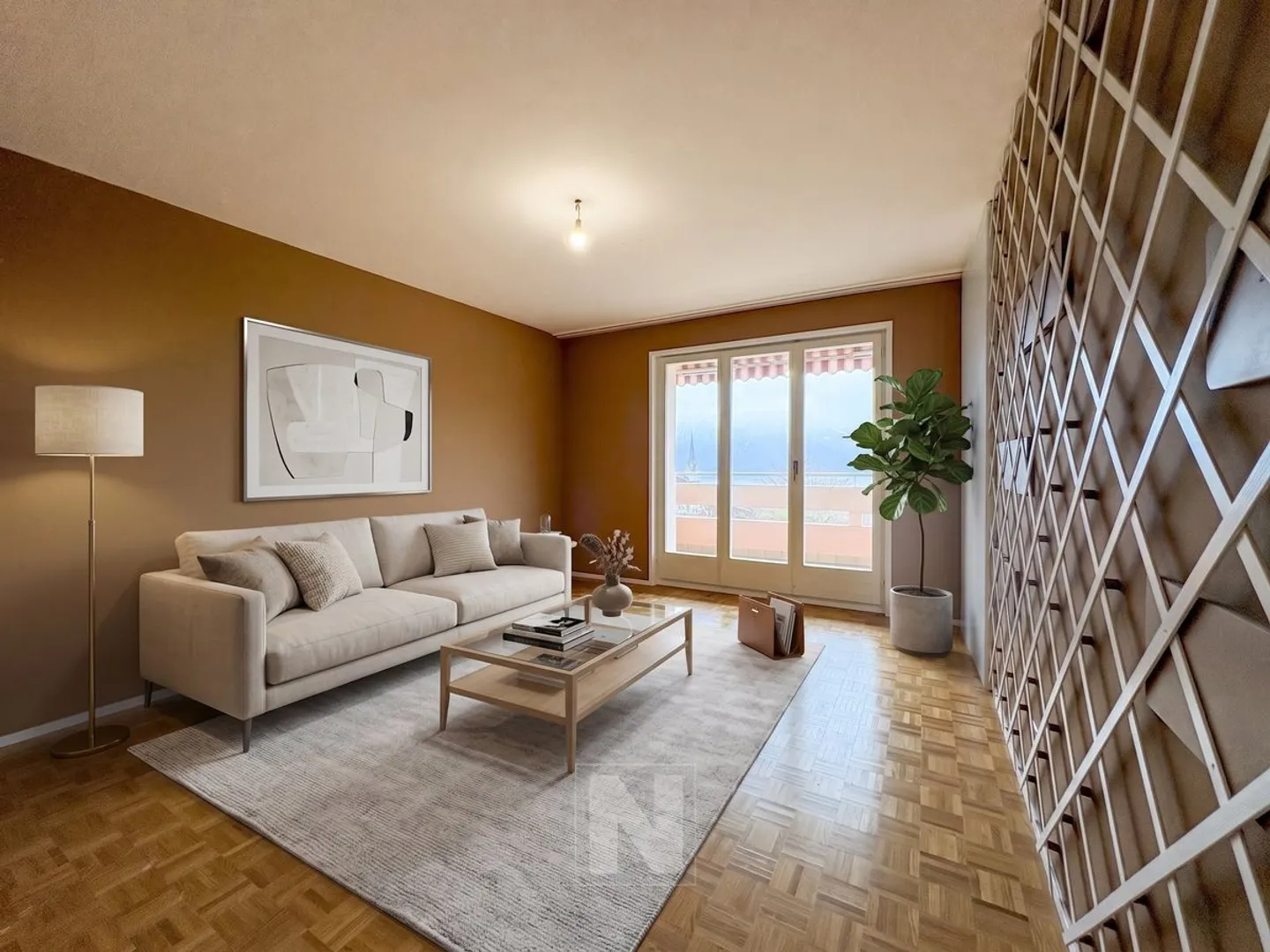 Magnifico appartamento di 3,5 locali di circa 90m2 recentemente ristrutturato a Chexbres - Foto 4 di 13
