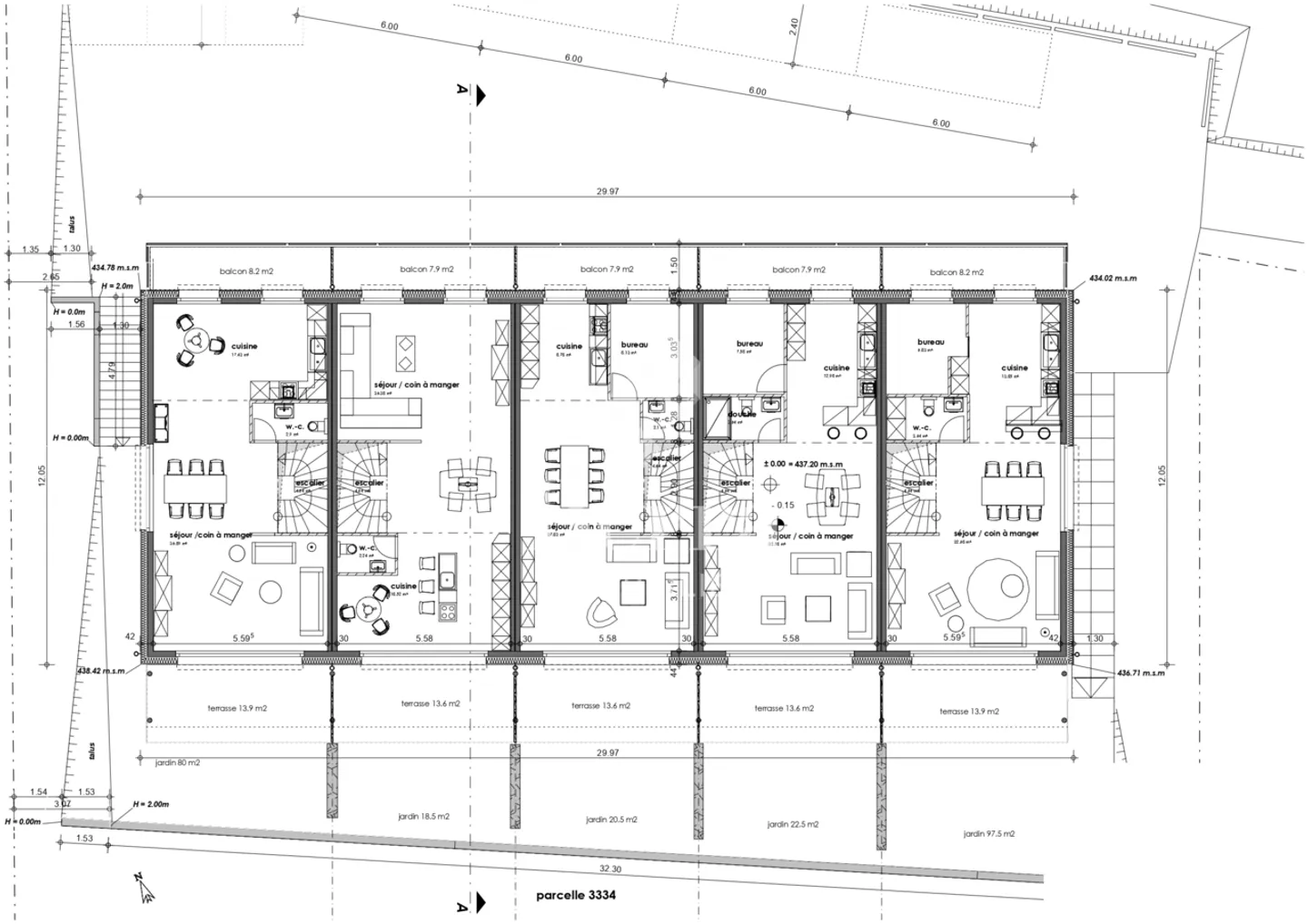 Spaziosa villa contigua su 3 livelli di 5,5 stanze, con una superficie lorda di 182 - Foto 11 di 13