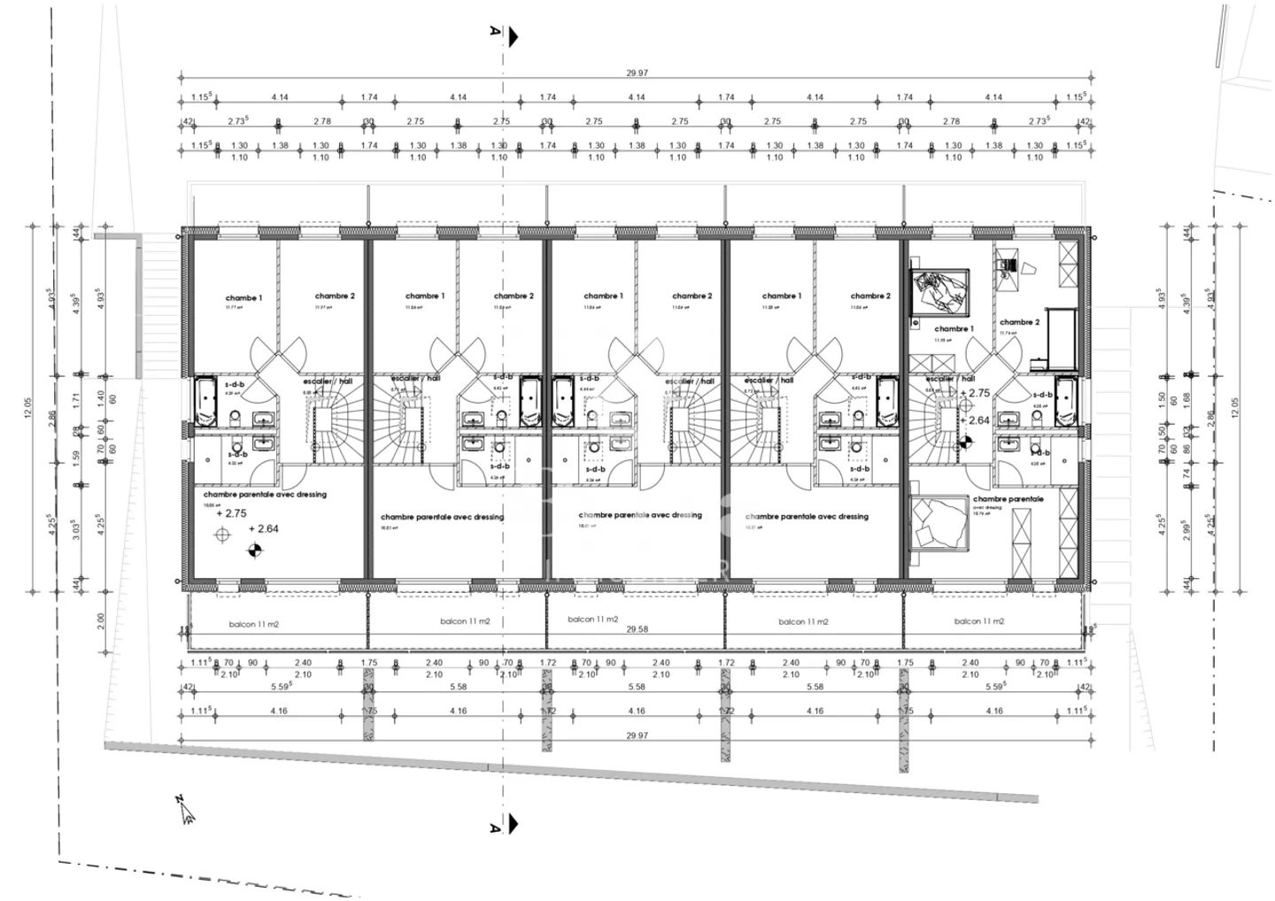 Spaziosa villa contigua su 3 livelli di 5,5 stanze, con una superficie lorda di 182 - Foto 12 di 13