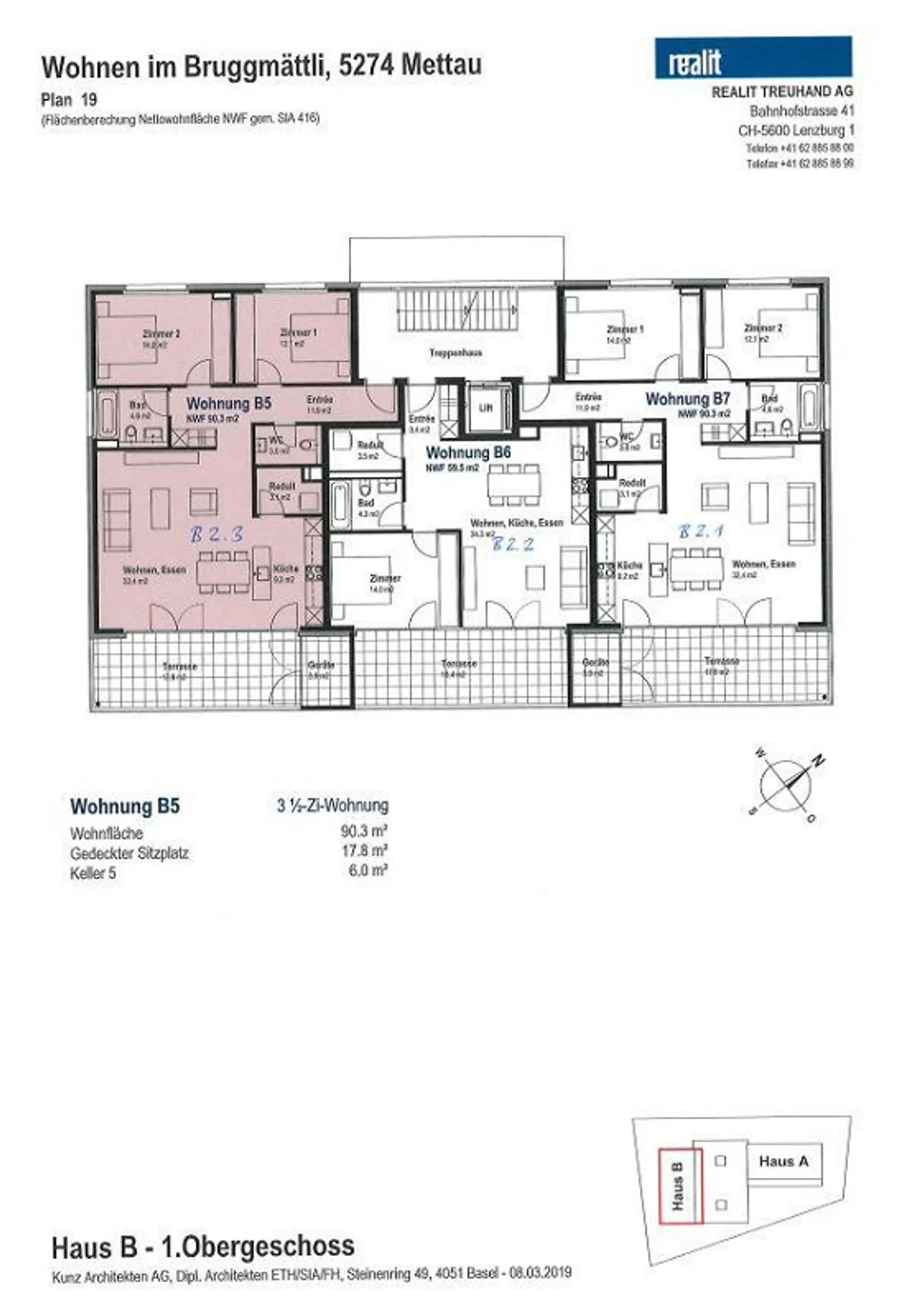 Appartement moderne et lumineux de 3,5 pièces au 1er étage re / B5 - Photo 6 sur 6