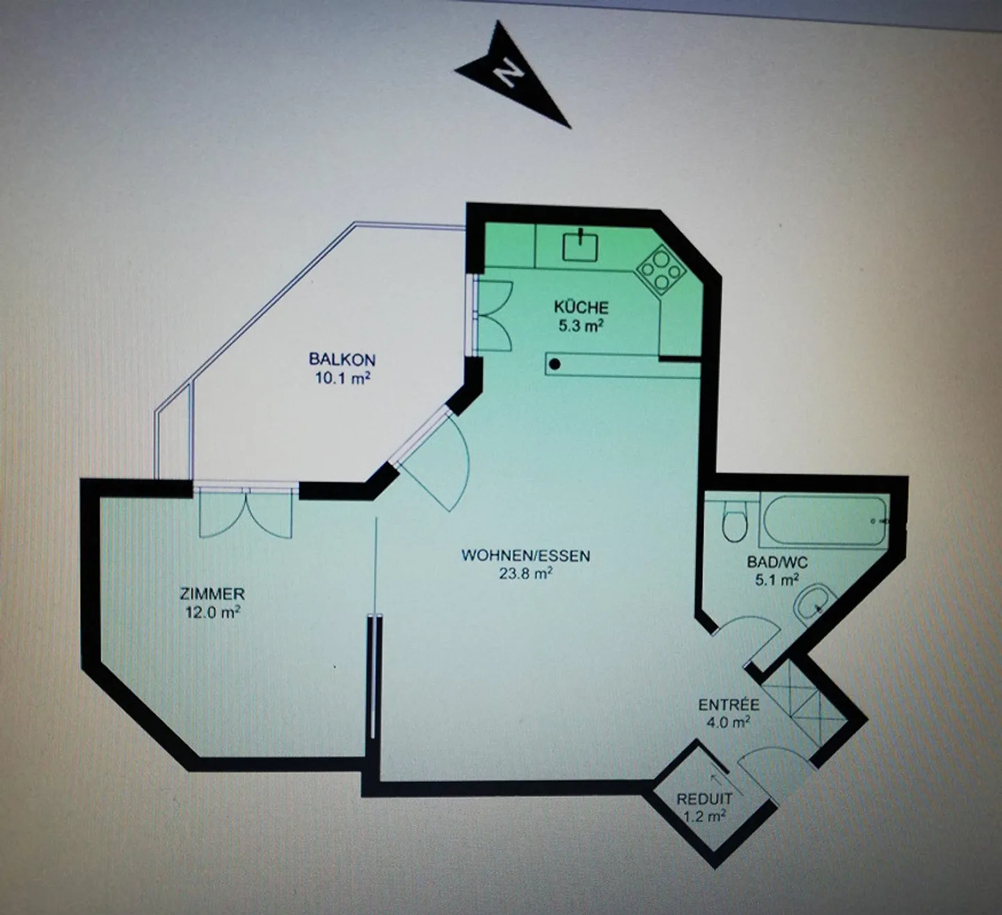 Carino appartamento di 2,5 stanze a Hermetschwil-Staffeln dal 01.03.2026 - Foto 7 di 7