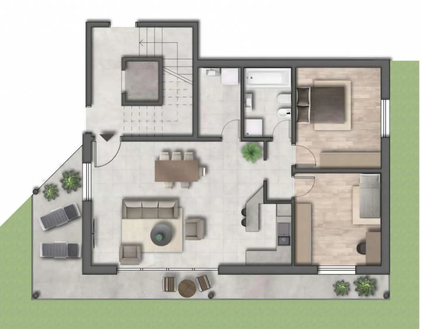 Affitto appartamento 3,5 con giardino - Foto 13 di 13