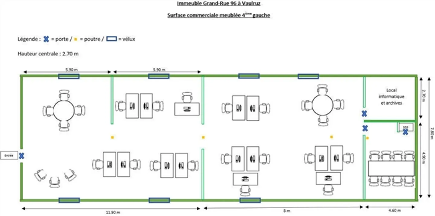 Large, furnished, open space with conference room - Photo 5 of 7