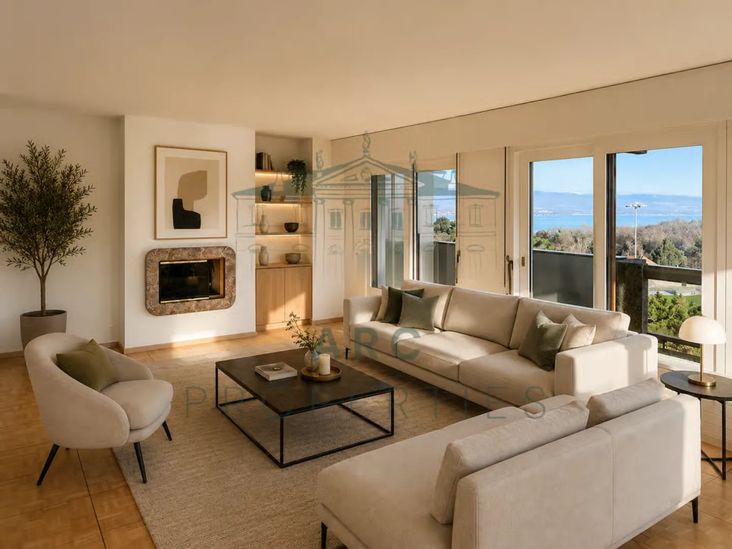 COLOGNY - APARTMENT WITH LAKE VIEW IN A HIGH-END RESIDENCE - Photo 1 of 5