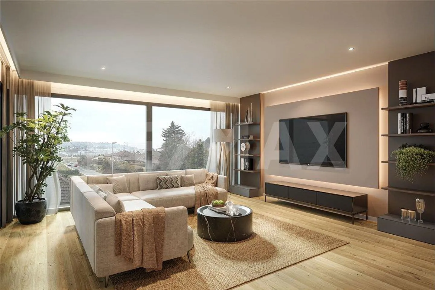 Unique ! Appartement de luxe aux portes de Fribourg 125m² avec terrasse de 27m² - Photo 2 sur 5