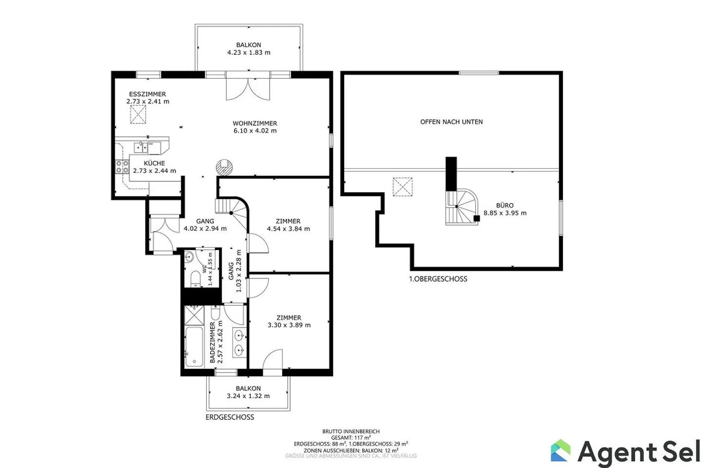 Charmante Maisonette con vista - Foto 10 di 12