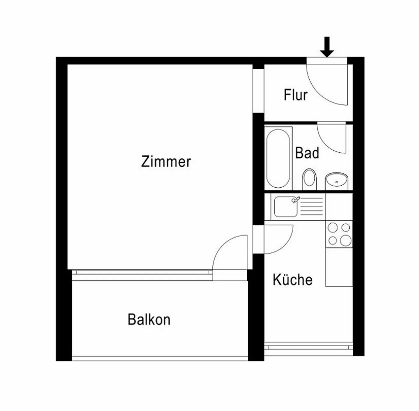 1-Zimmerwohnung direkt am Rhein! - Foto 8 von 8