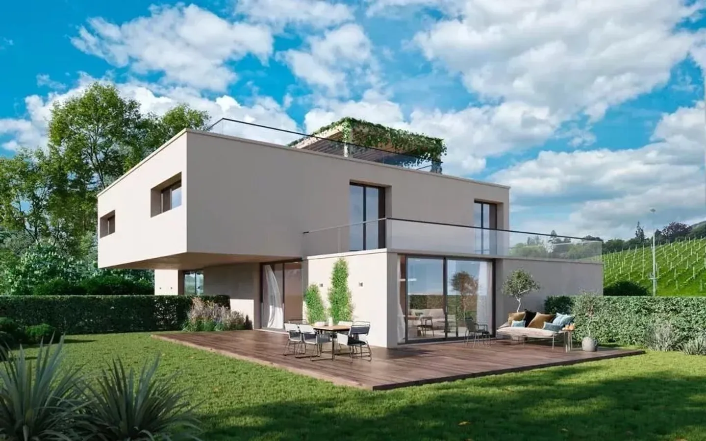 Nuova villa a schiera contemporanea - Foto 2 di 5