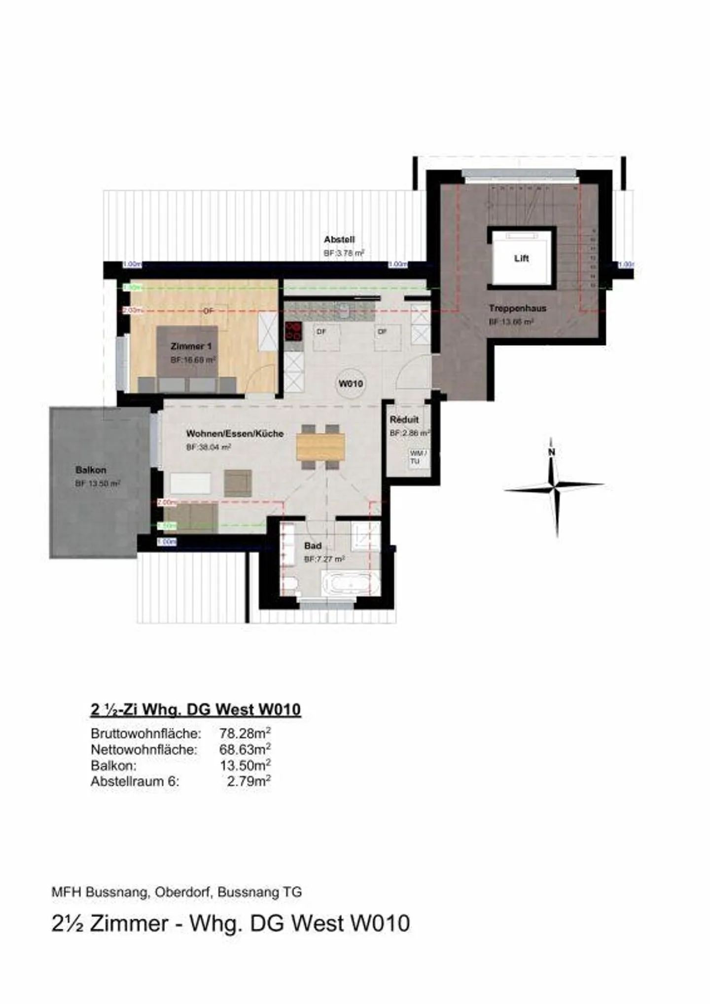 Charmante Dachwohnung - Foto 13 von 13