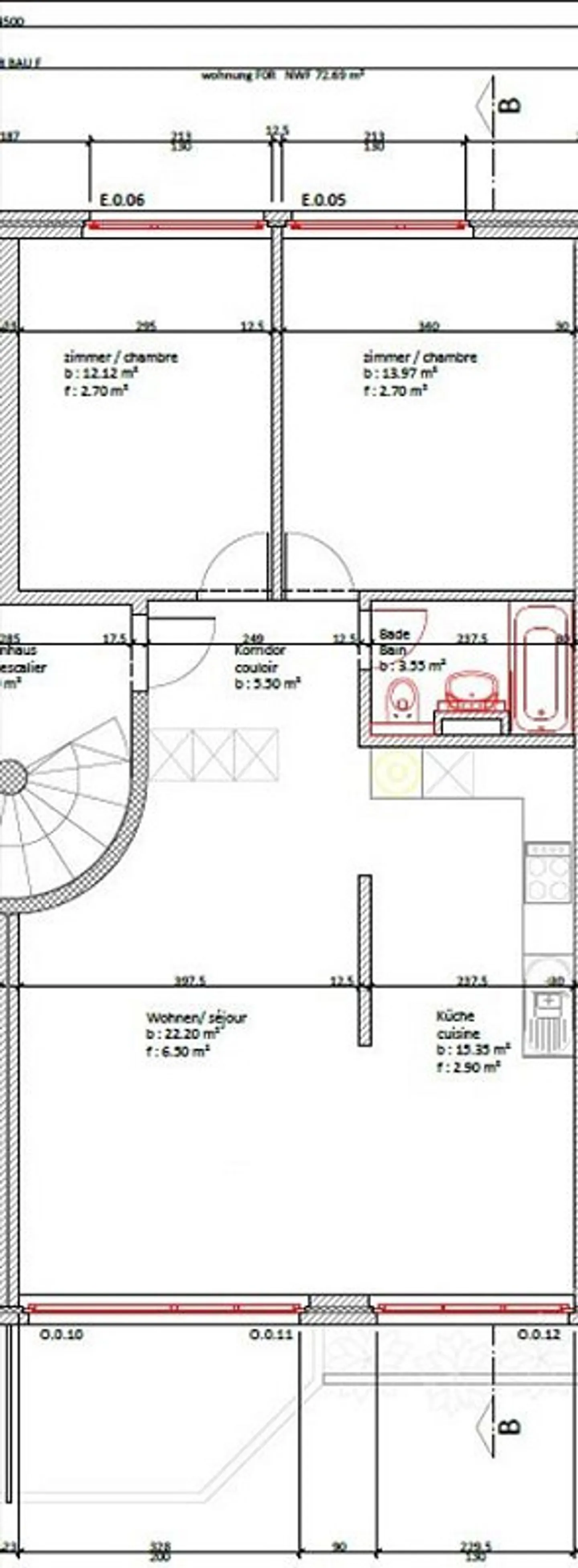 Geräumige 3.5-Zimmerwohnung - Foto 8 von 8