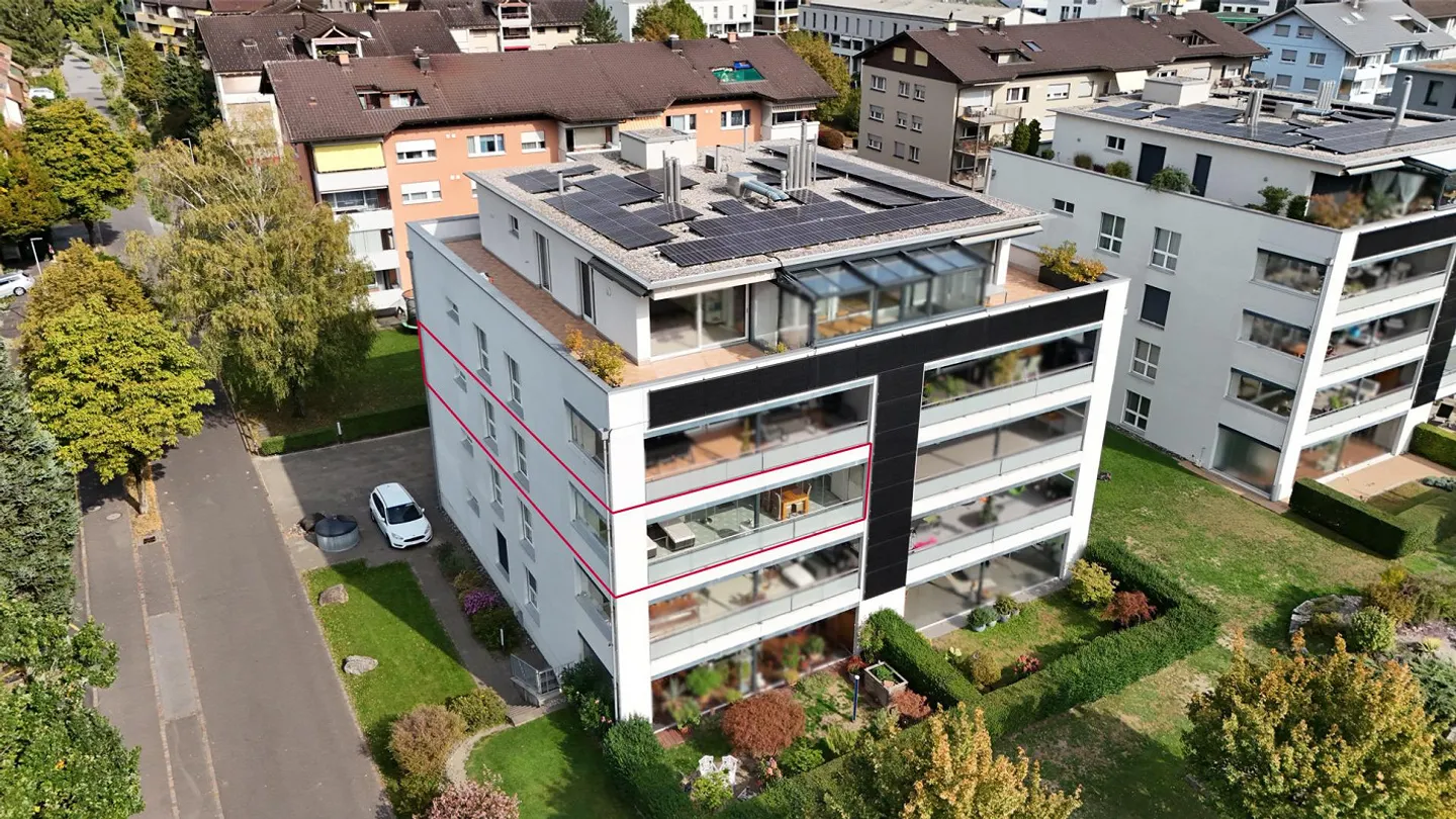 Grosszügige Wohnung mit Bergblick - Foto 1 von 17