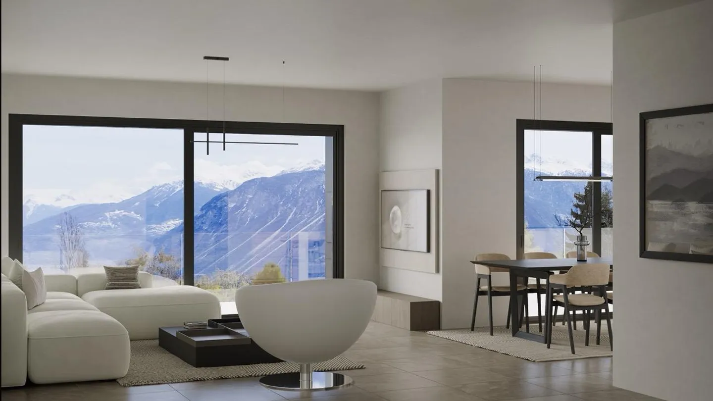 Nuovo appartamento di 3,5 stanze con terrazza e giardino privato a Crans-Montana - Foto 7 di 15