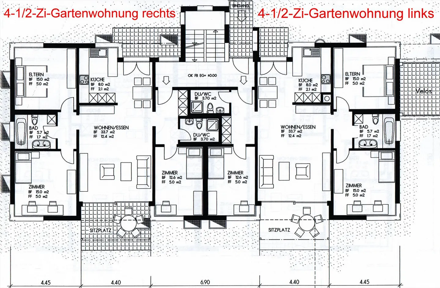Appartamento giardino 4-1/2 a Schenkon-LU - Foto 9 di 10