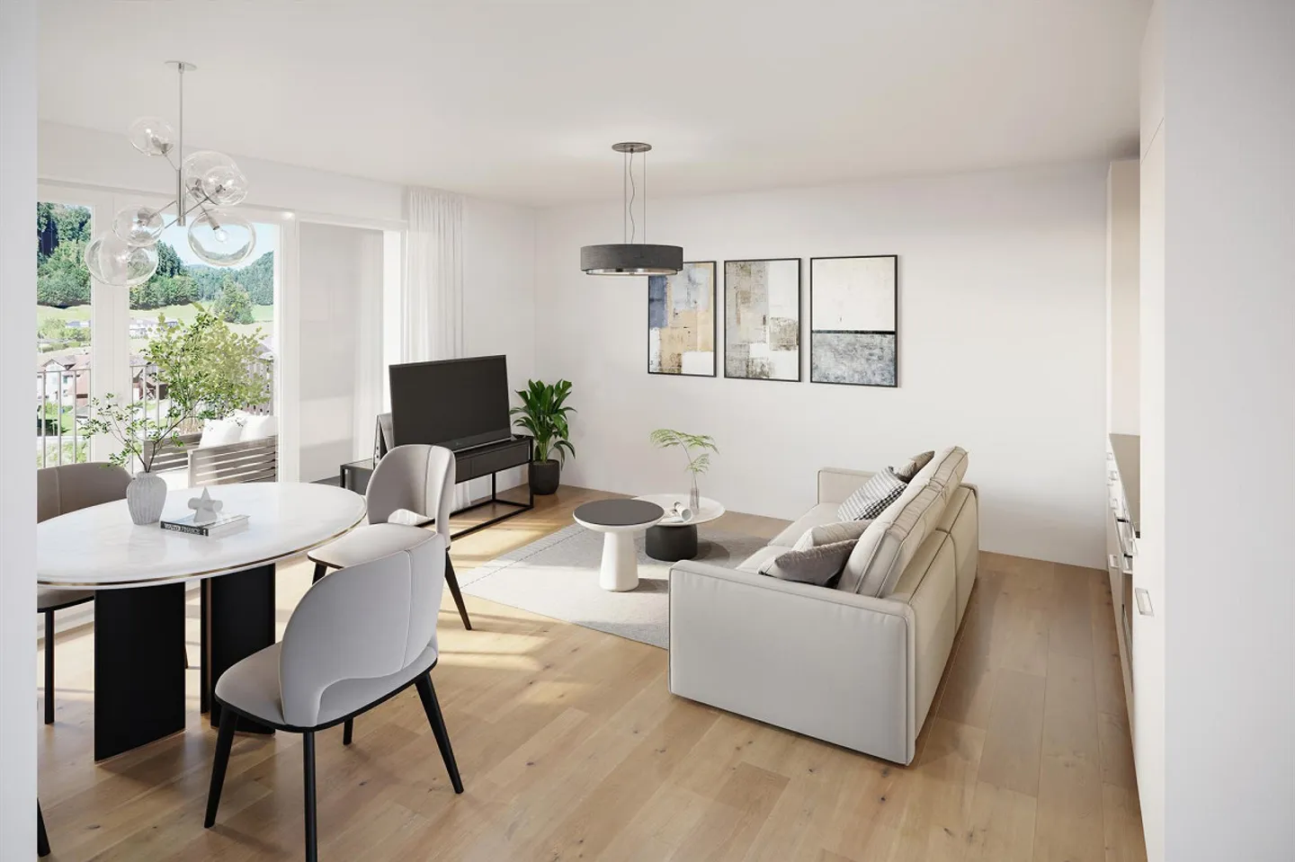 Neues 2.5 Zimmer Apartment in Dussnang - Foto 1 von 8