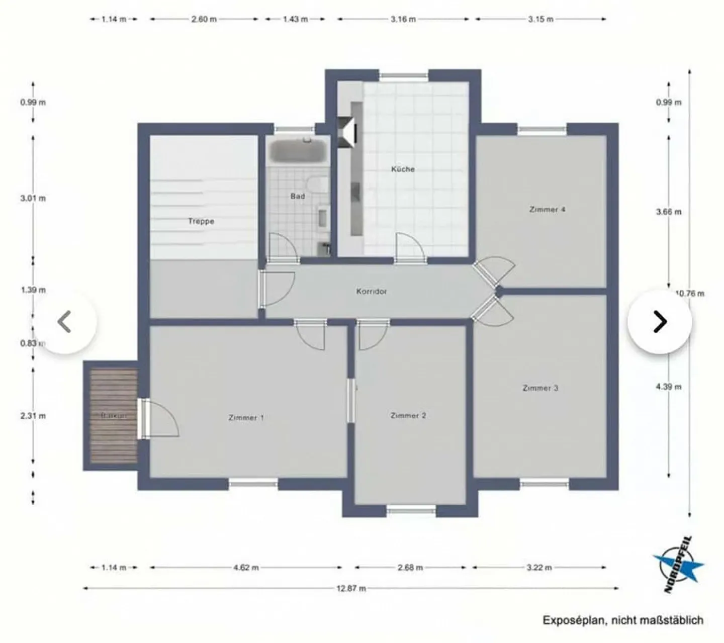 Sunny 4.5-room apartment with balcony in St. Gallen - Photo 10 of 10