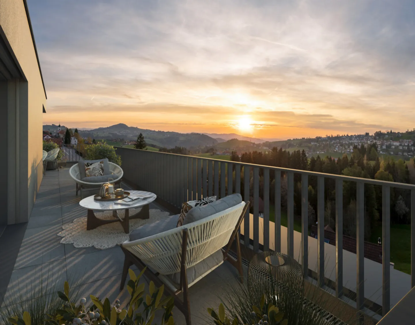 Exklusives Penthouse im Appenzellerland - Foto 1 von 4