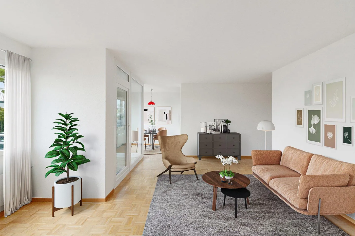 Accommodation with a splendid view of the city of Fribourg - Photo 1 of 9