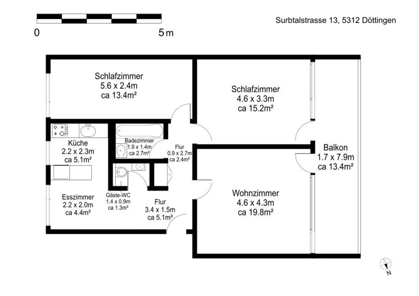 Appartamento luminoso di 3,5 stanze in posizione naturale - Foto 10 di 10