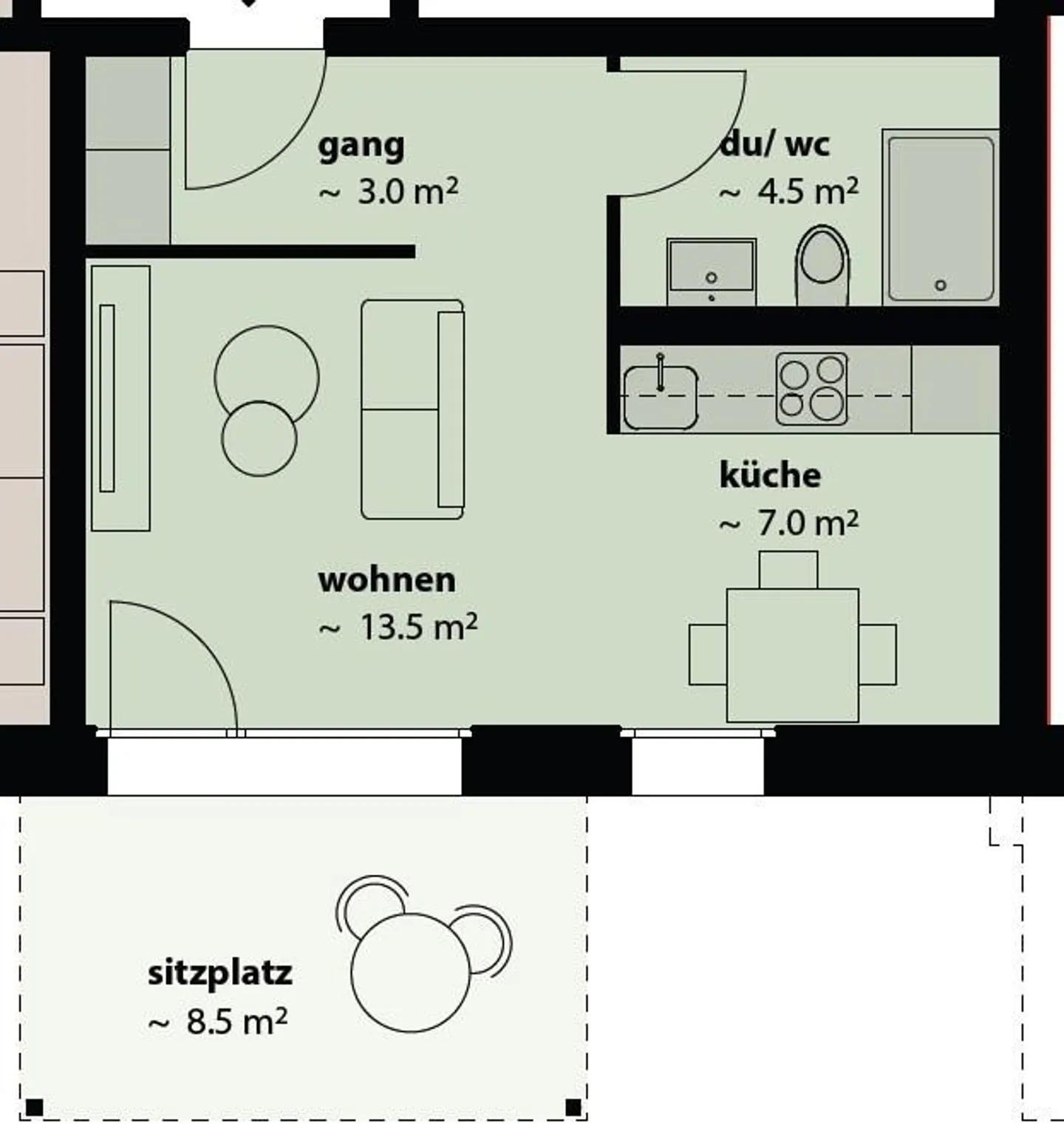 Great Single Apartment - Photo 7 of 7