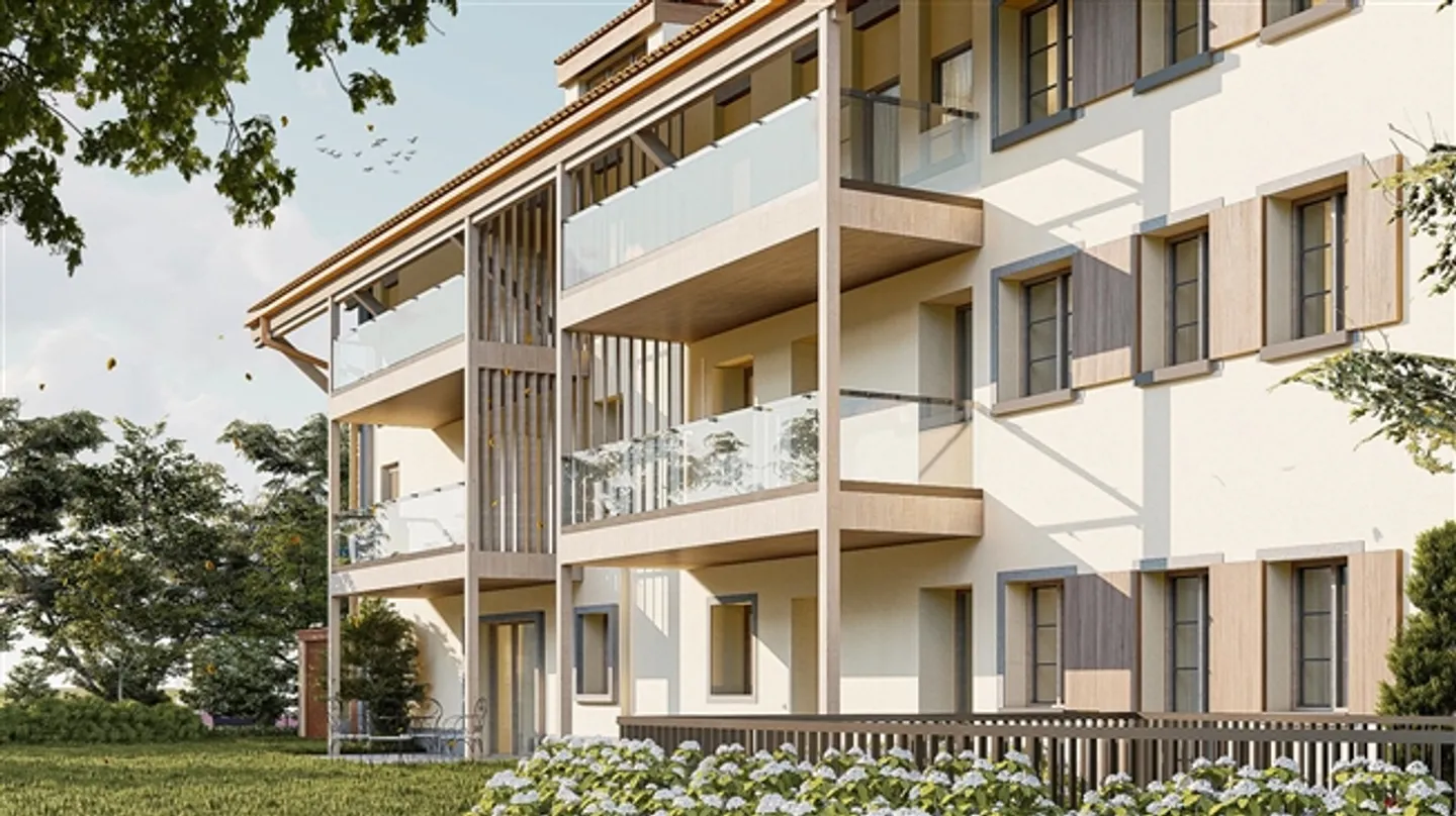 Appartement neuf spacieux de 3,5 pièces avec terrasse et charme authentique - Photo 1 sur 4