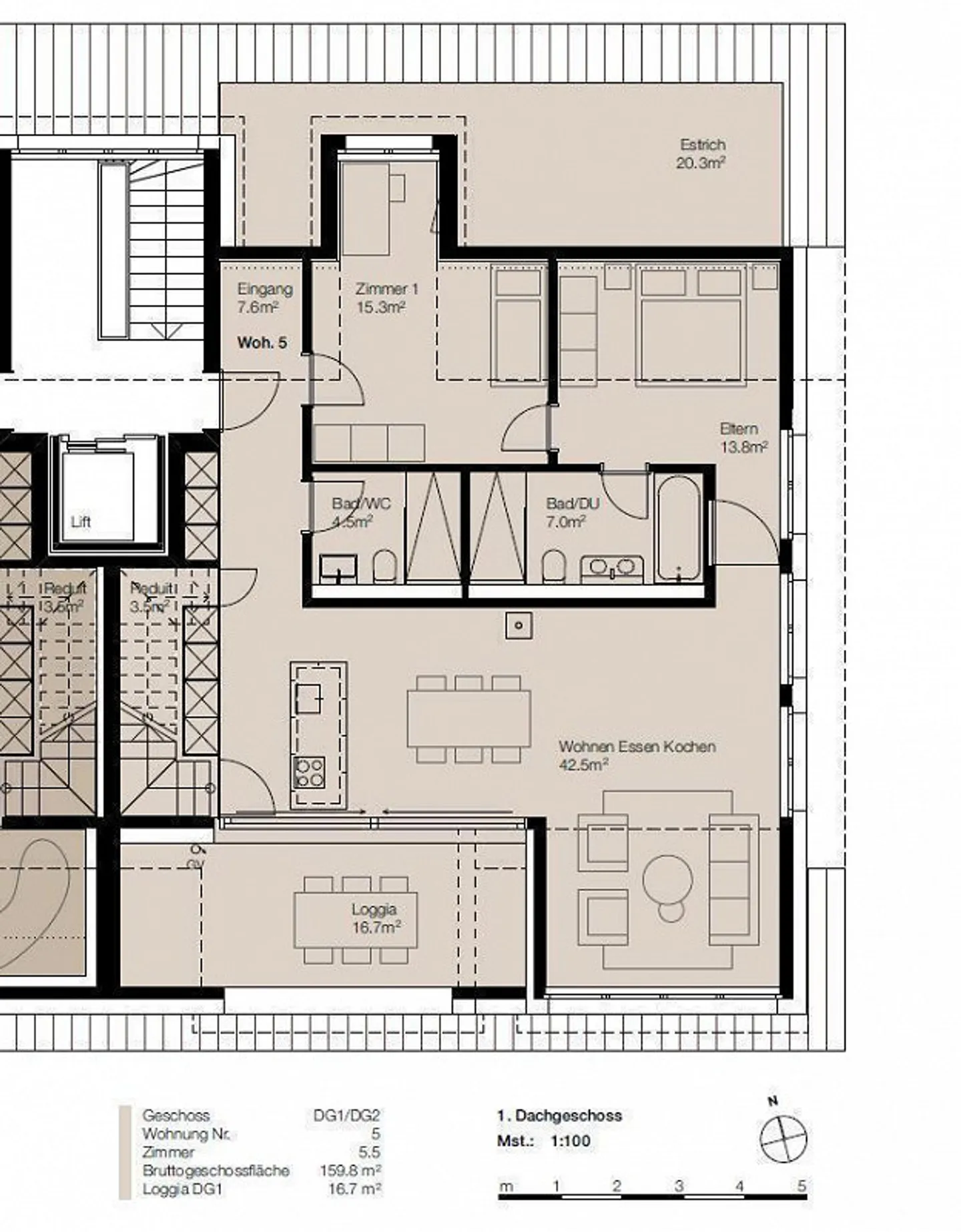 Moderne Wohnung nahe Weinfelden - Foto 8 von 10