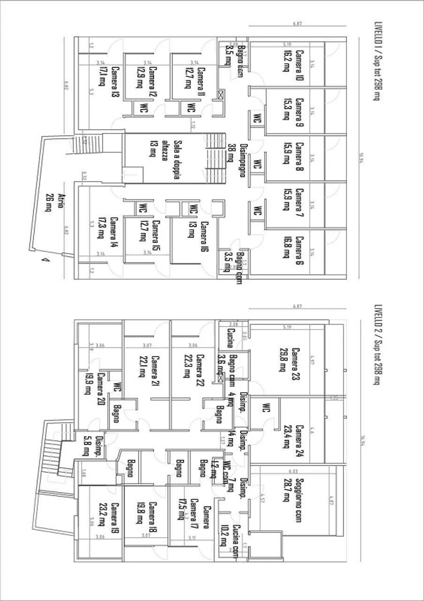 2439_Lugano, hôtel désaffecté et terrain constructible - Photo 4 sur 4