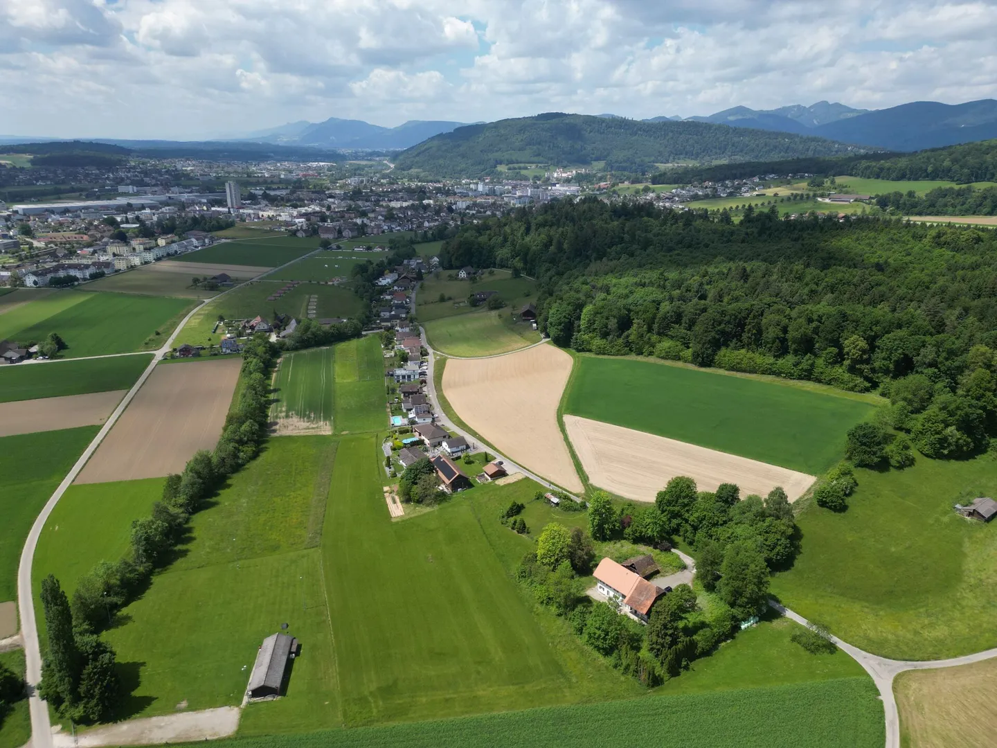Nuova costruzione con due appartamenti moderni di 4,5 stanze, soffitta ampliabile e parte stalla su un terreno totale di oltre 4'200 m² - Foto 1 di 35