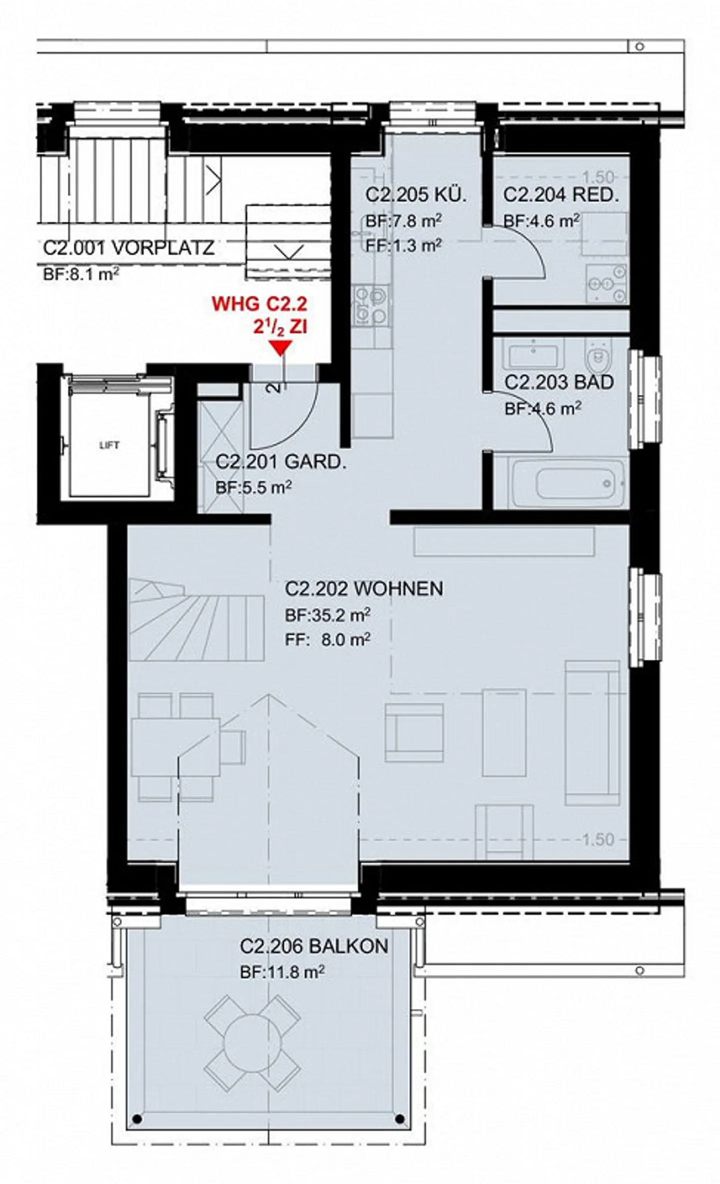 Moderne 2.5 Zimmer Maisonette-Wohnung - Foto 10 von 10