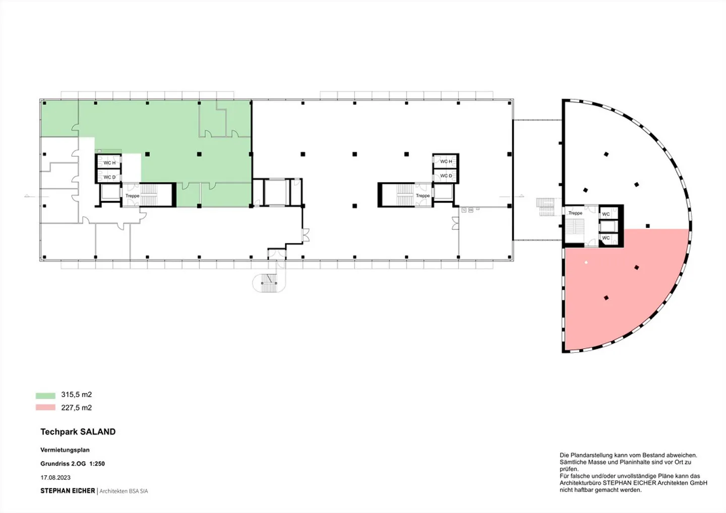 Espace de bureau/commercial attrayant à louer dans le Techpark Saland - Photo 2 sur 2