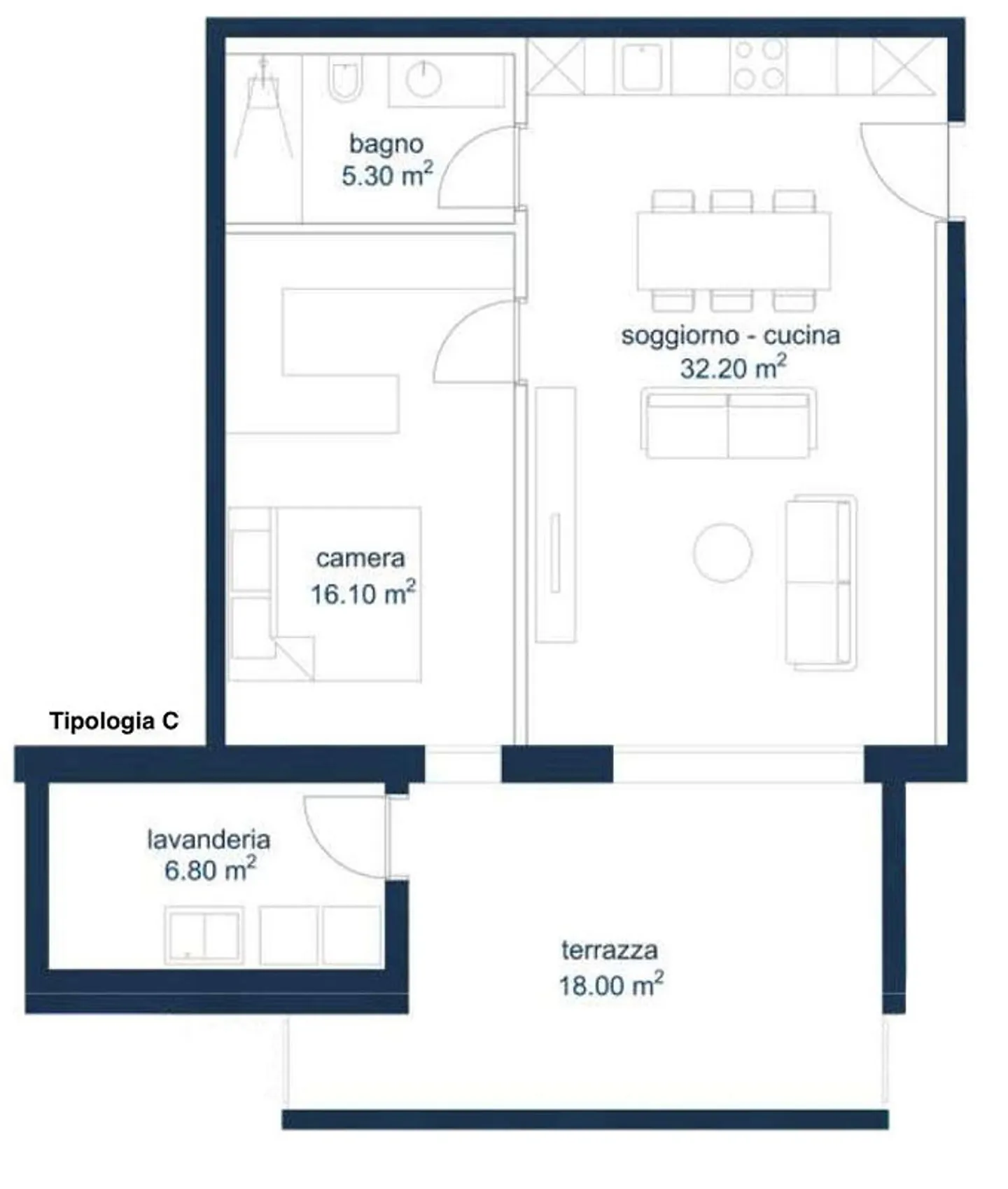 Beautiful 2.5 room apartment for sale, new construction in Biasca - Photo 5 of 6
