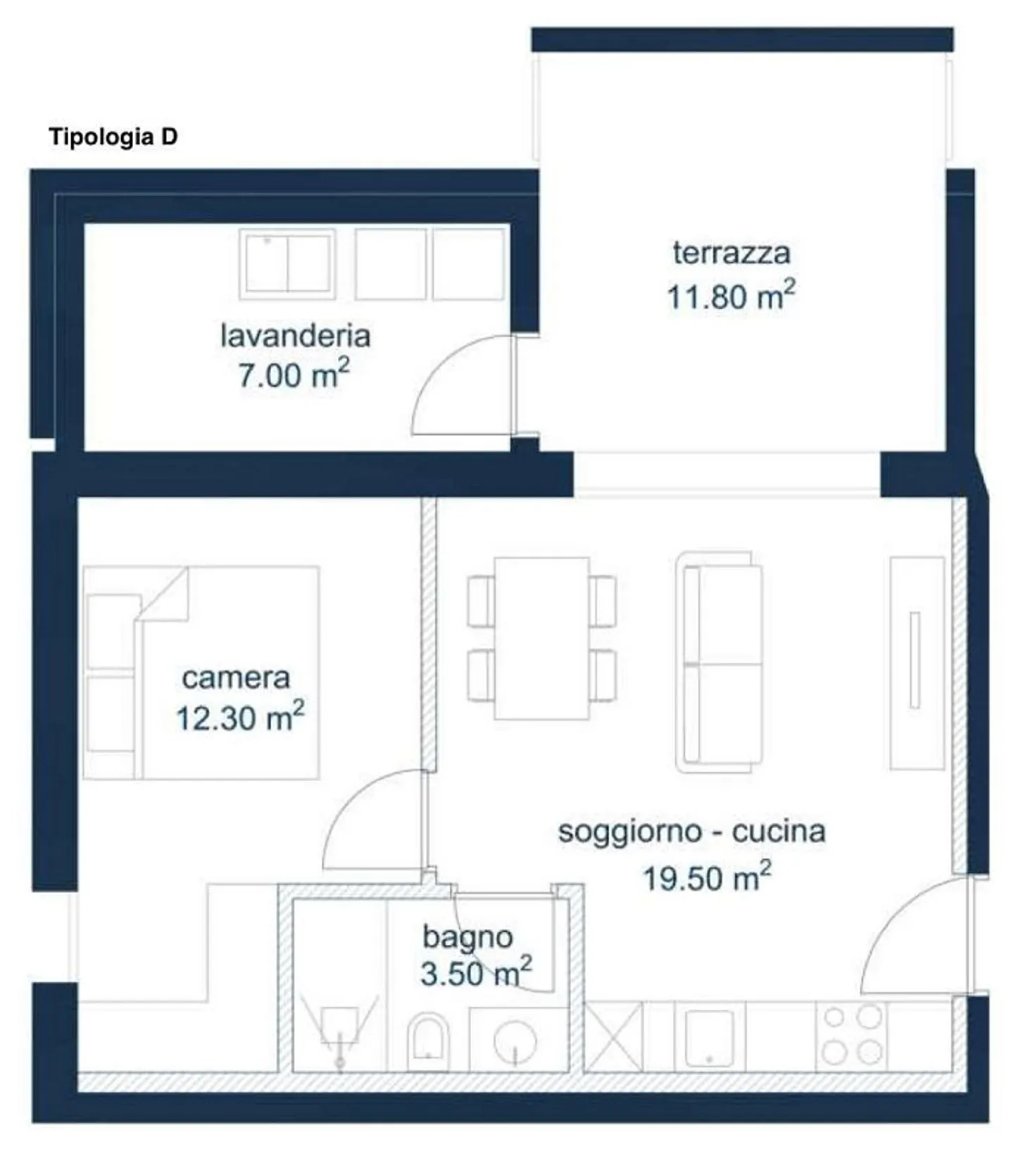 Beautiful 2.5 room apartment for sale, new construction in Biasca - Photo 6 of 6