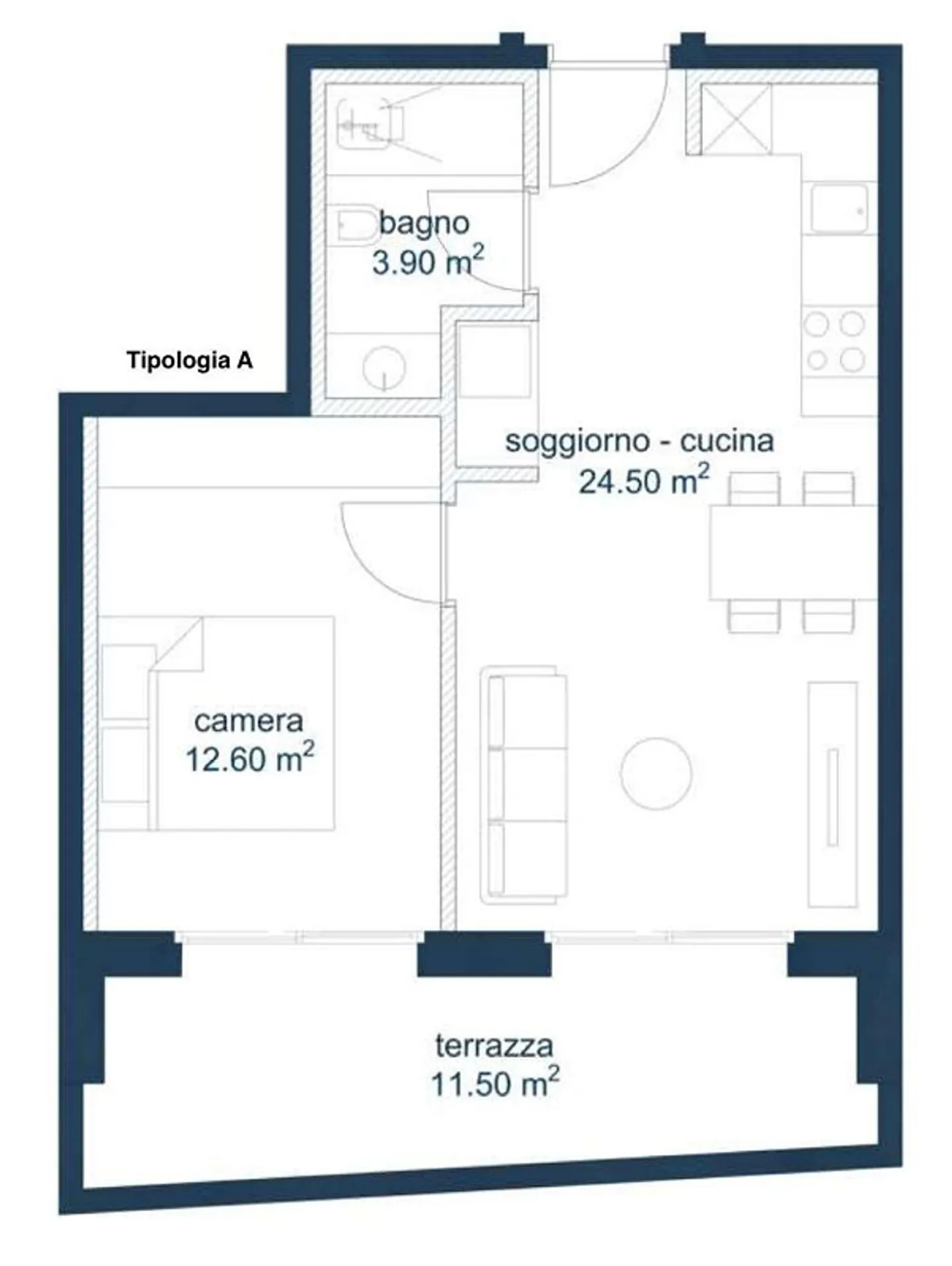 Beautiful 2.5 room apartment for sale, new construction in Biasca - Photo 3 of 6