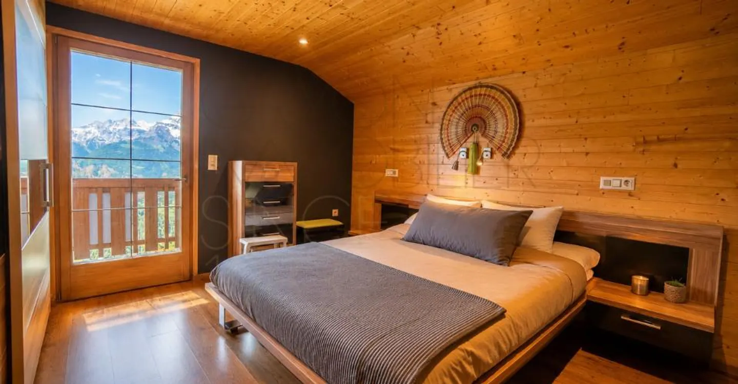 Chalet in Gryon mit unabhängigem Studio, Blick auf die Berge. - Foto 11 von 12