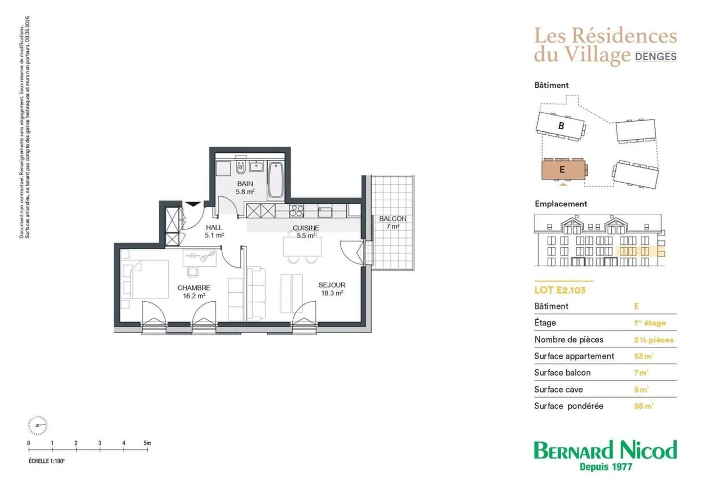 2.5-room apartment with balcony Ideal for an investment - Photo 2 of 7