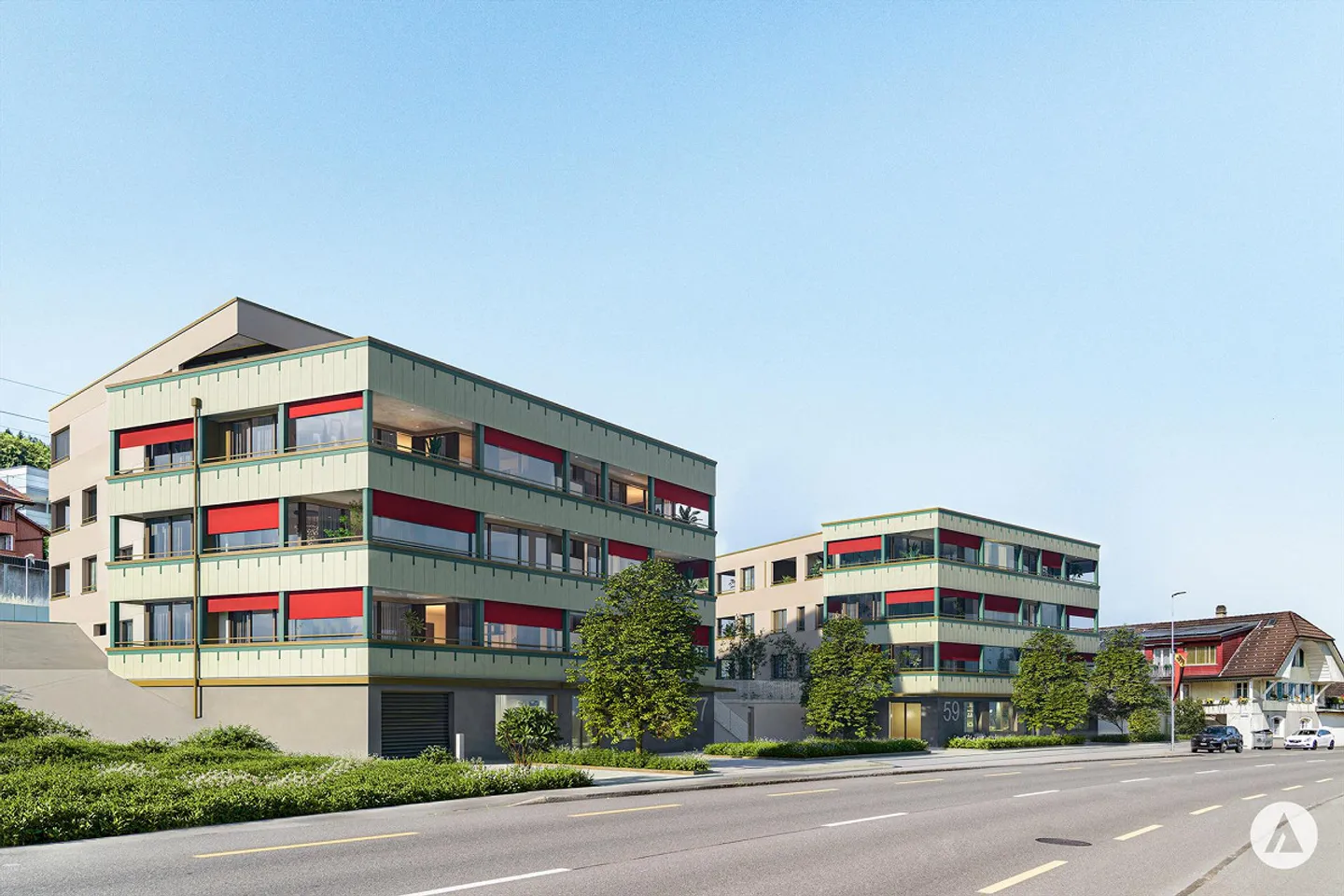 Nuovo progetto di costruzione Gwattmoos: appartamento di 4½ stanze al 1° piano - Foto 6 di 13